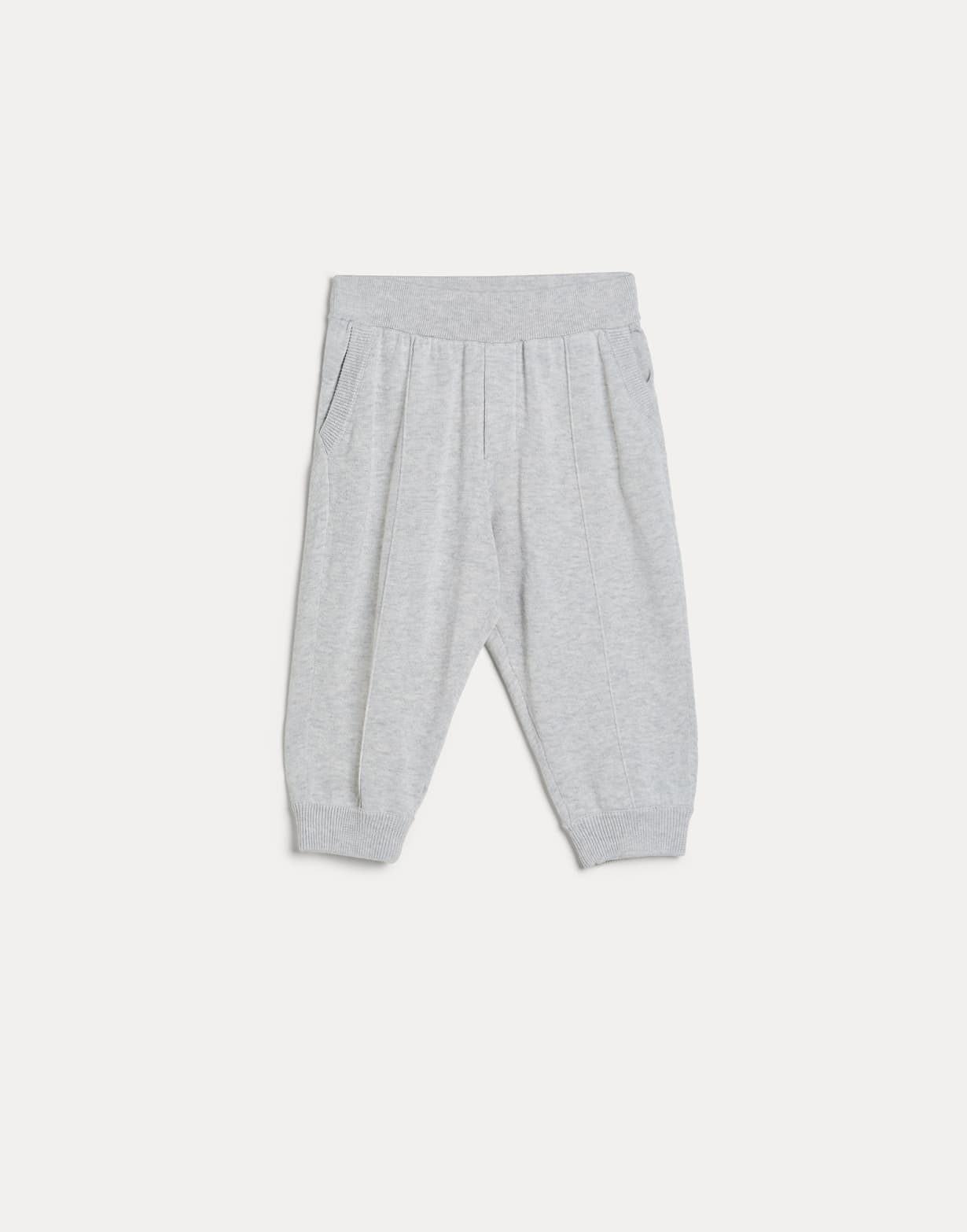 Bernie knit trousers Light Grey Baby - Brunello Cucinelli