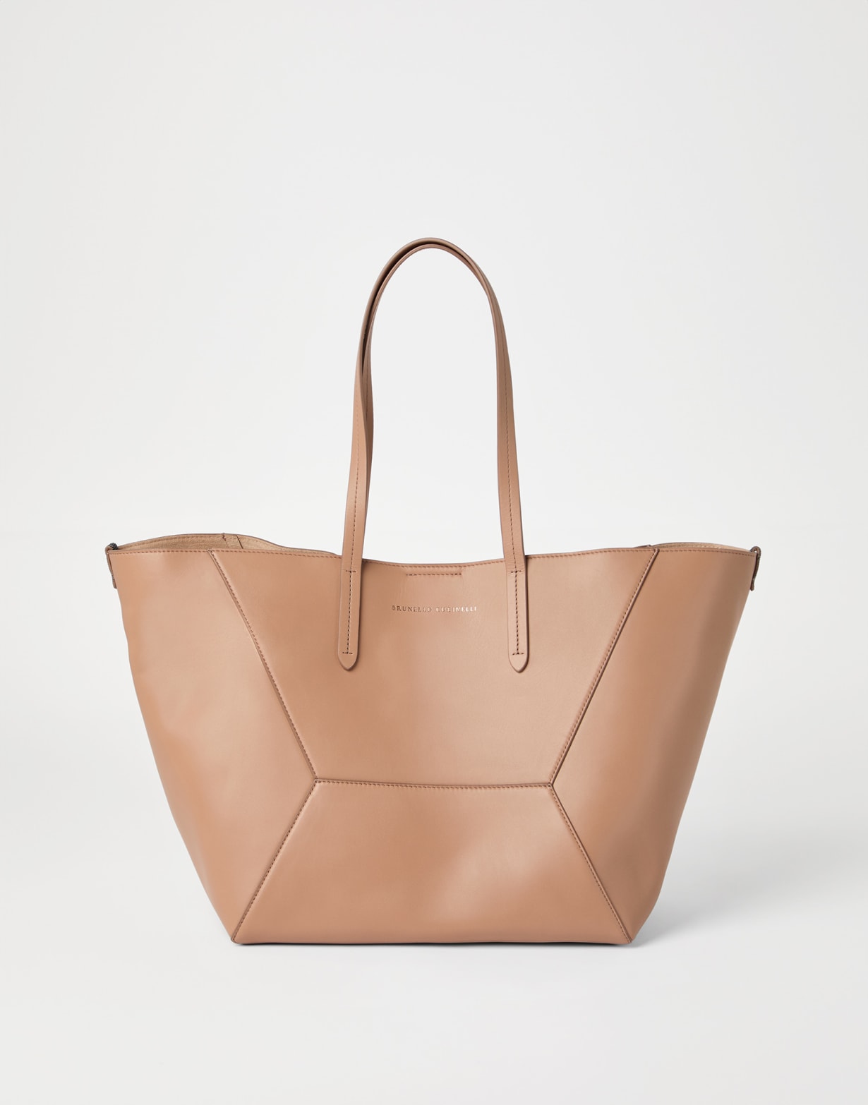 Calfskin BC Duo bag Peach Pink Woman - Brunello Cucinelli