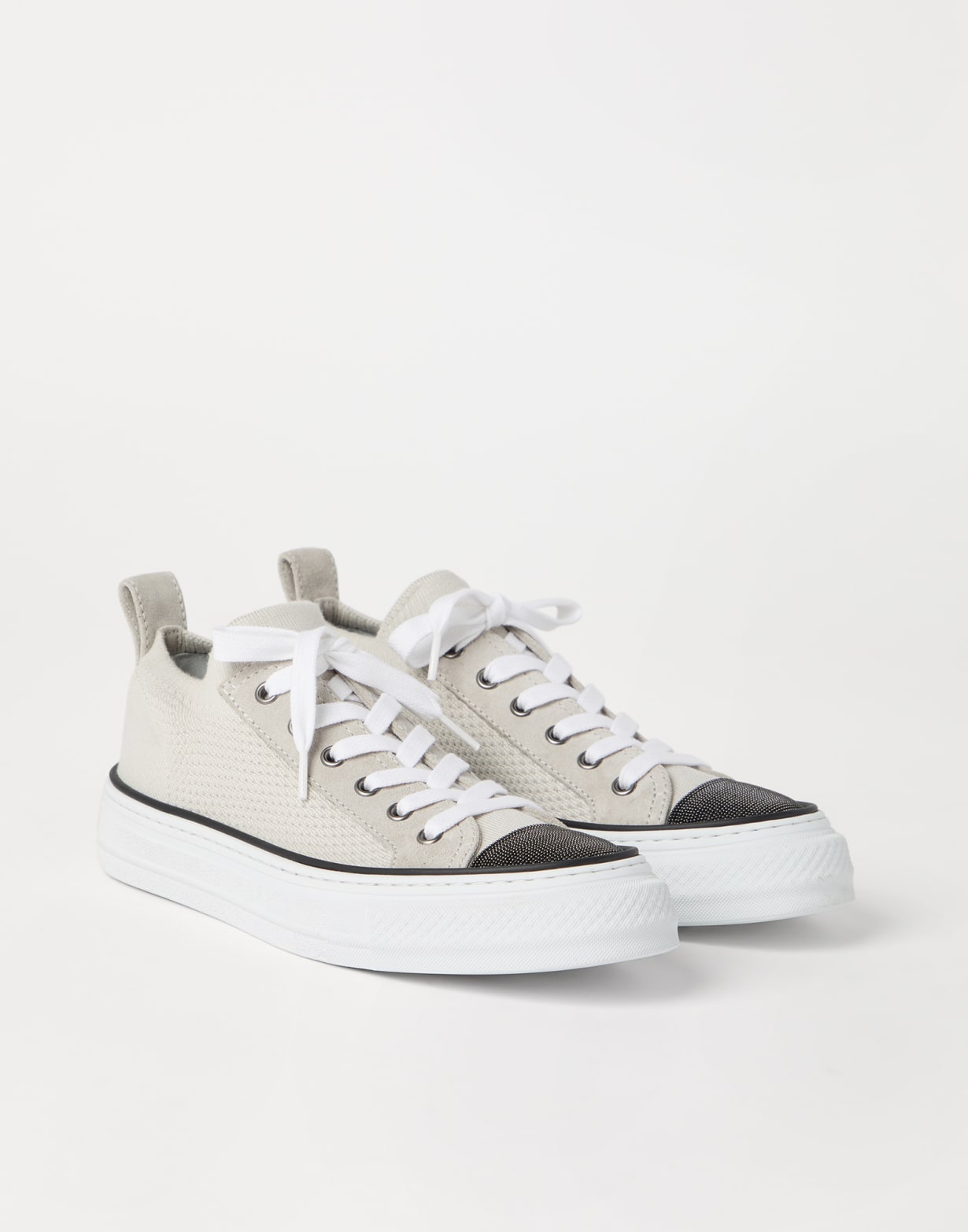 Knit sneakers White Woman - Brunello Cucinelli