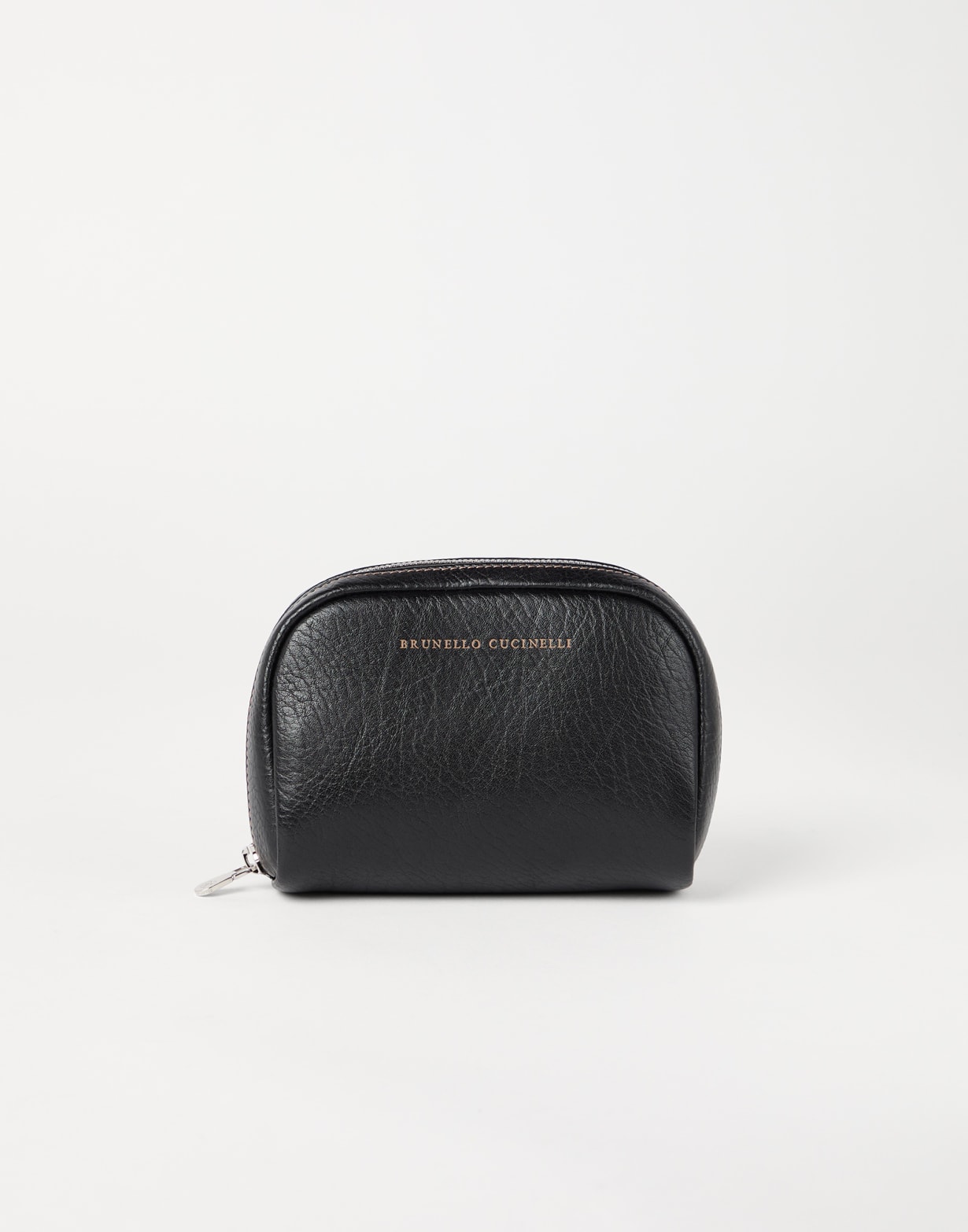 Calfskin beauty case Black Man - Brunello Cucinelli