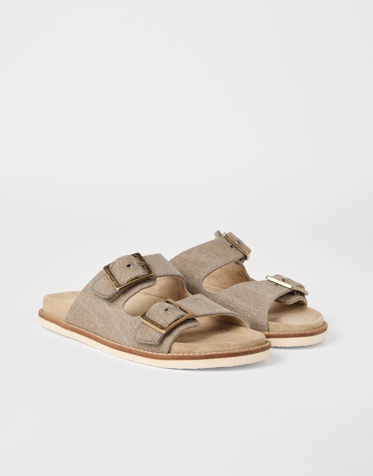 Mules Marron Homme - Brunello Cucinelli