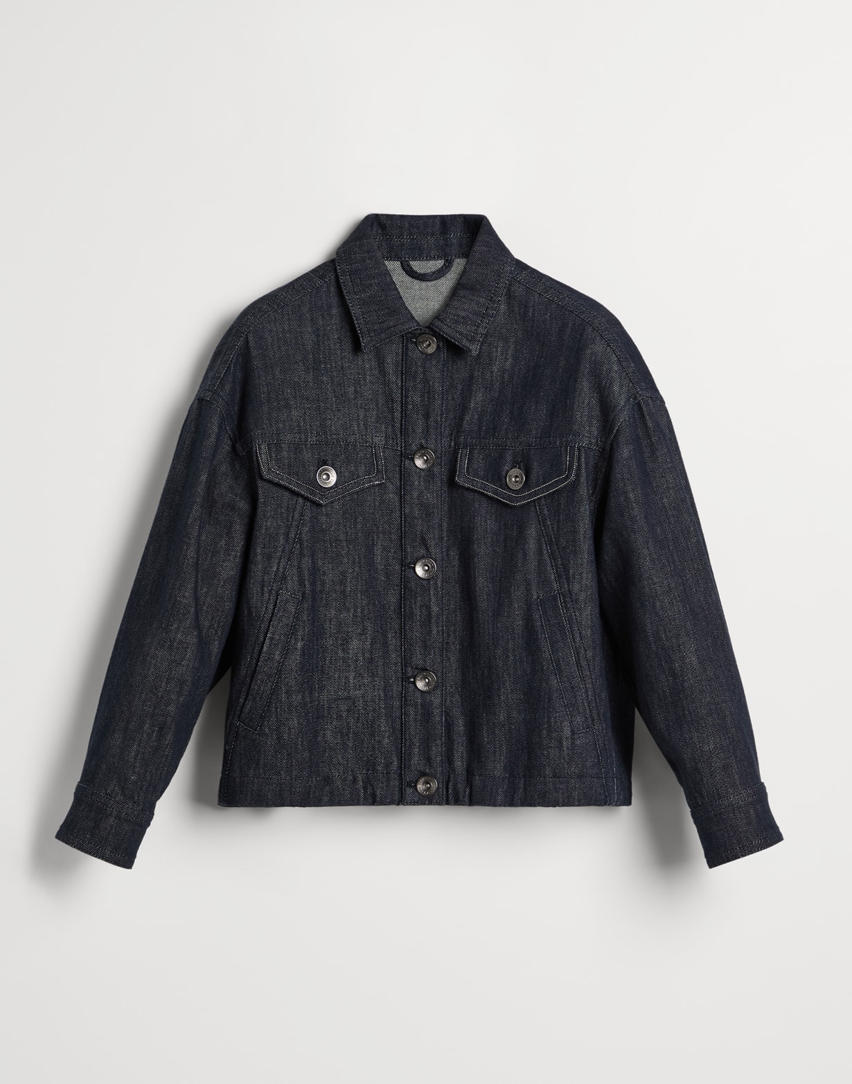 Denim four-pocket jacket Dark Denim Girls - Brunello Cucinelli