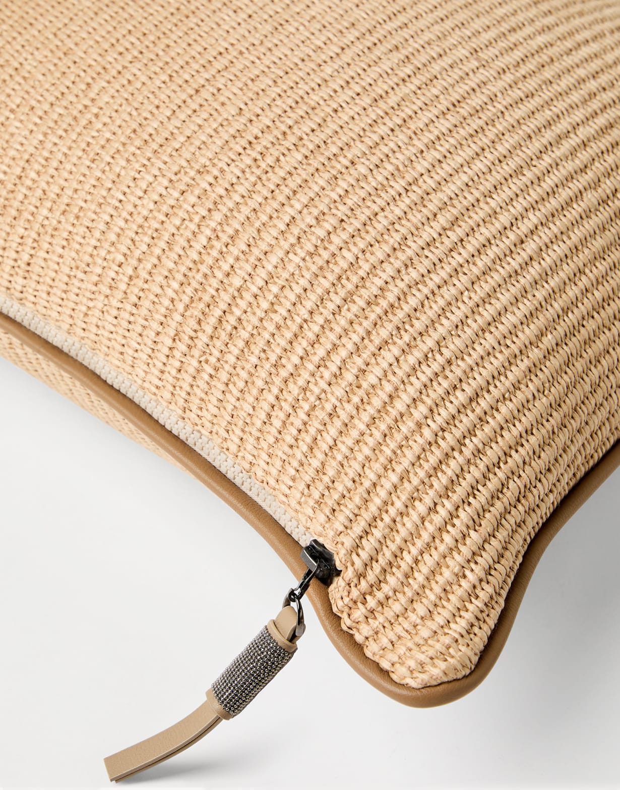 Techno raffia cushion Rope Lifestyle - Brunello Cucinelli