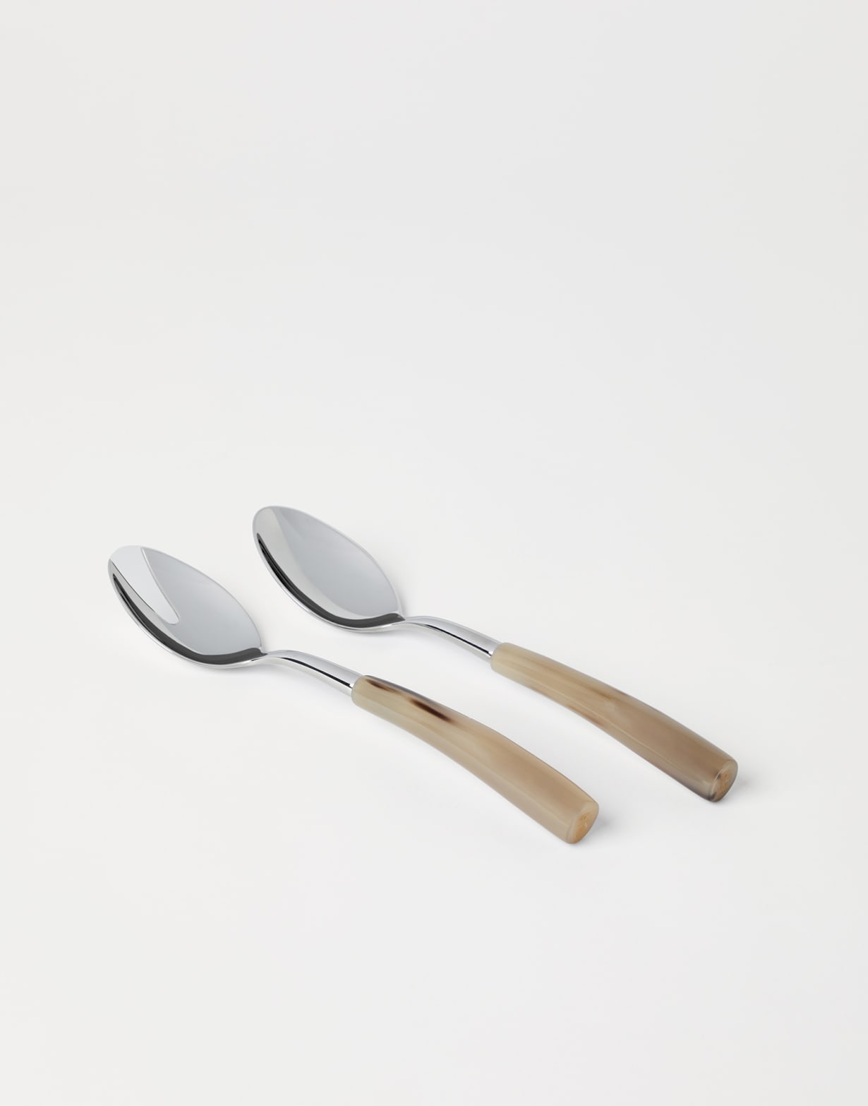 Salad serving set Natural Horn Lifestyle - Brunello Cucinelli