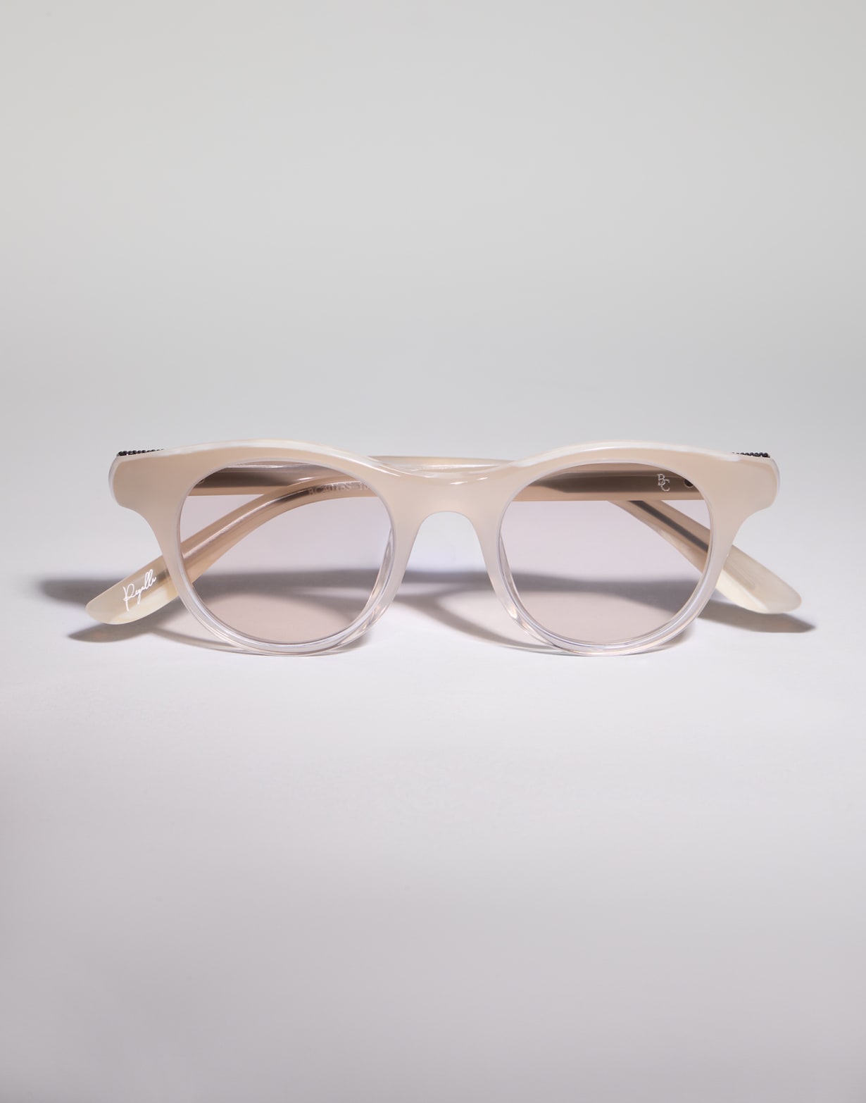 Occhiale da sole Pigalle in acetato Silky Beige / Panama Occhiali - Brunello Cucinelli