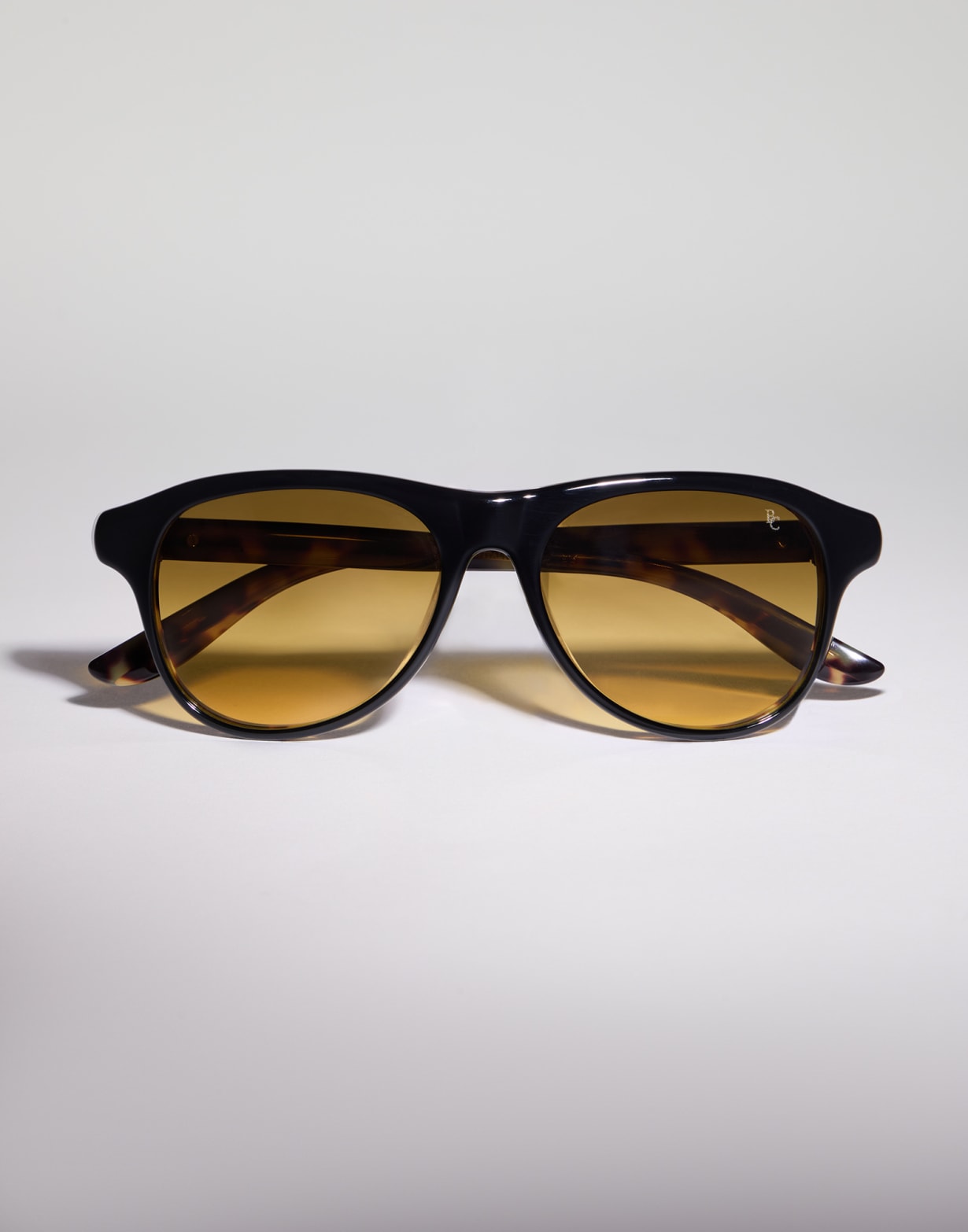 Lunettes de soleil aviateur en acétate Noir / Havane Lunettes - Brunello Cucinelli