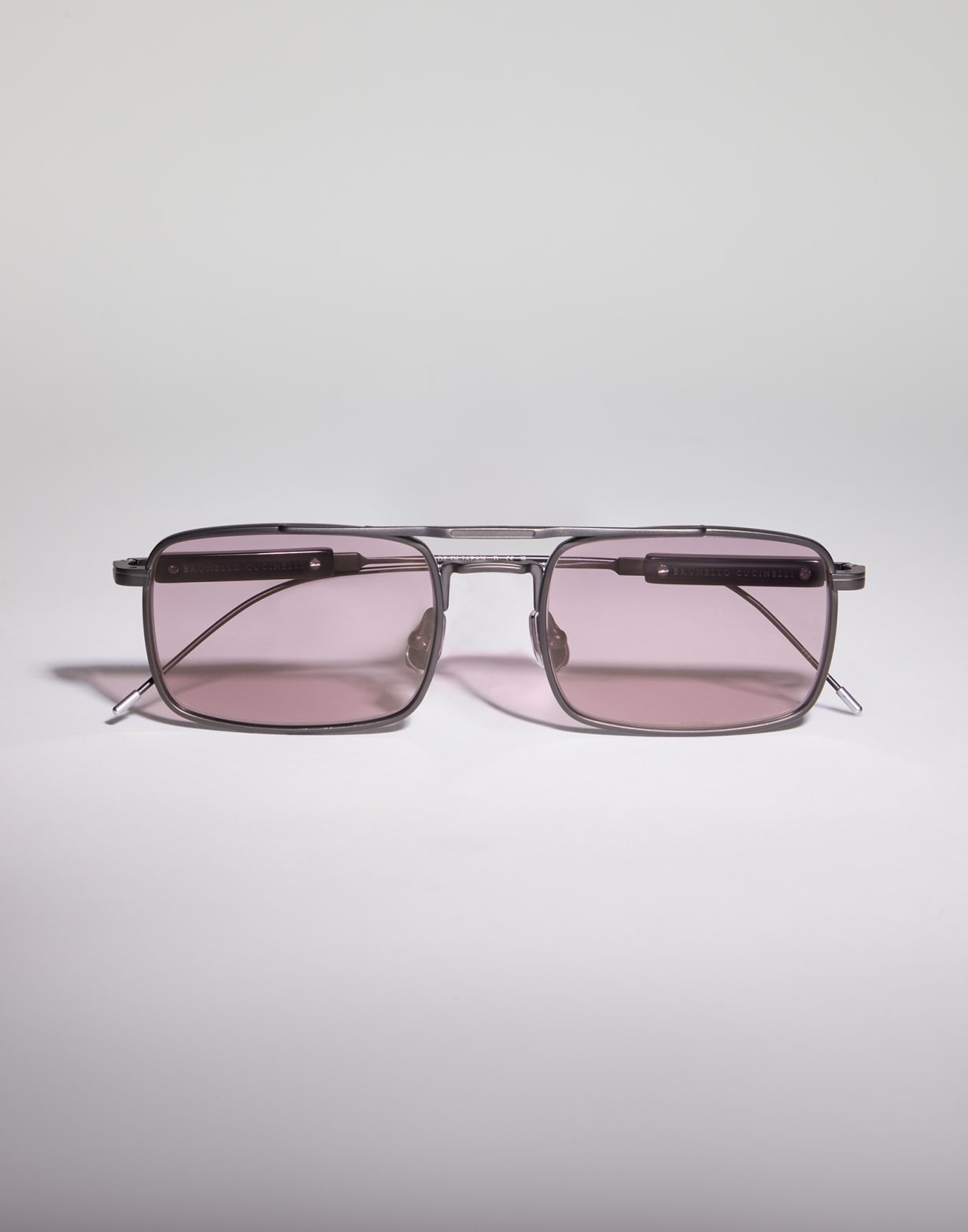 Eric titanium frame Matte Gray Eyewear - Brunello Cucinelli