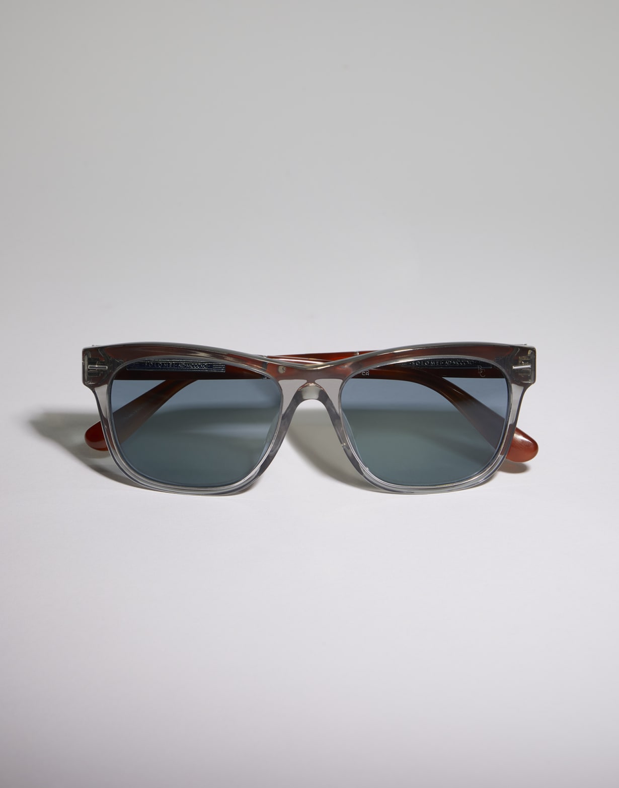 Rectangular acetate sunglasses Marble Grey Eyewear - Brunello Cucinelli