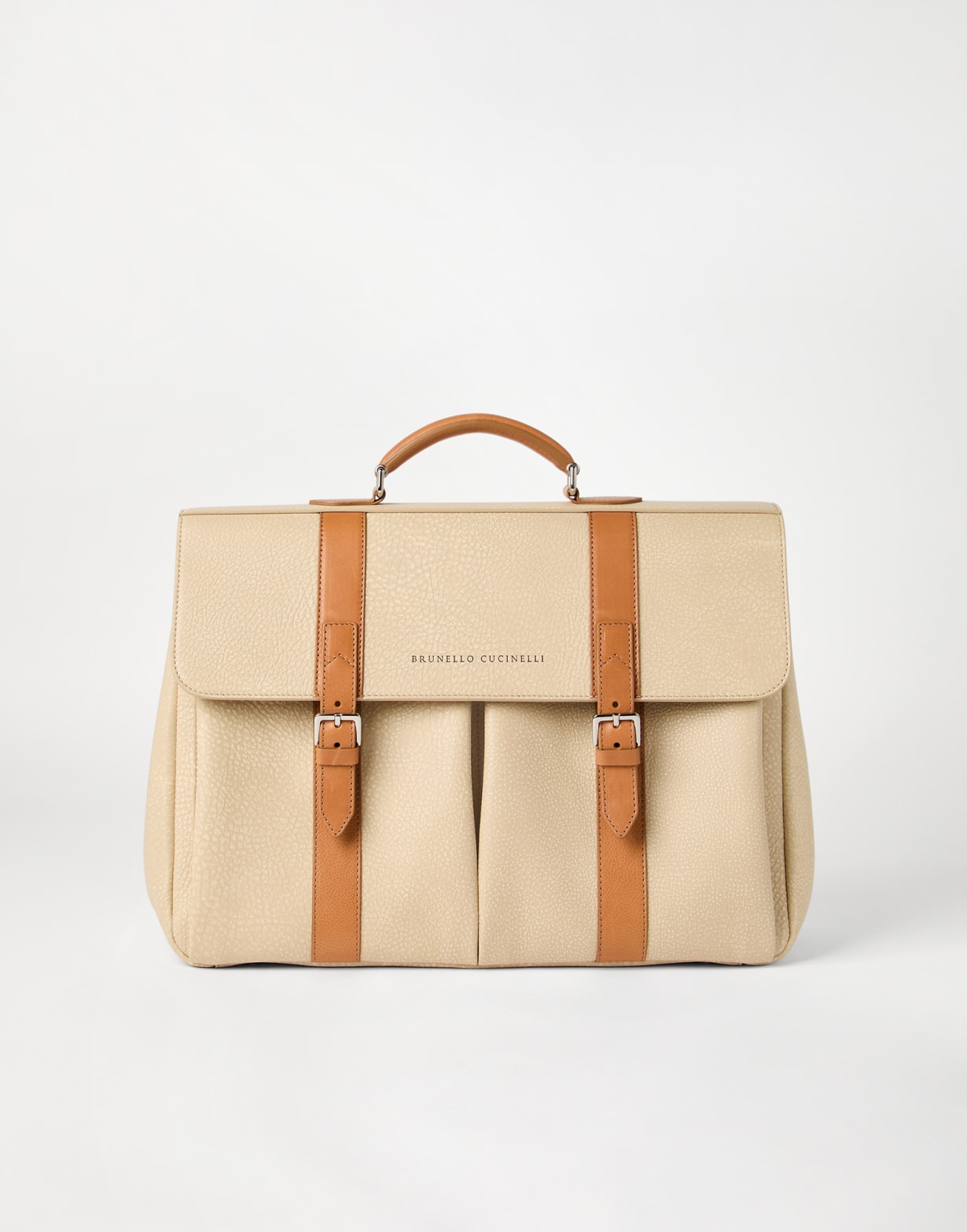 Briefcase Ivory Man - Brunello Cucinelli
