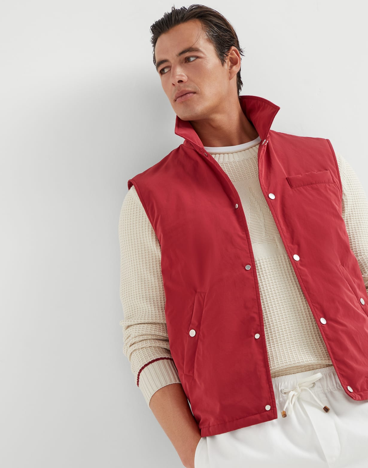 Vest with Thermore® padding Cherry Man - Brunello Cucinelli
