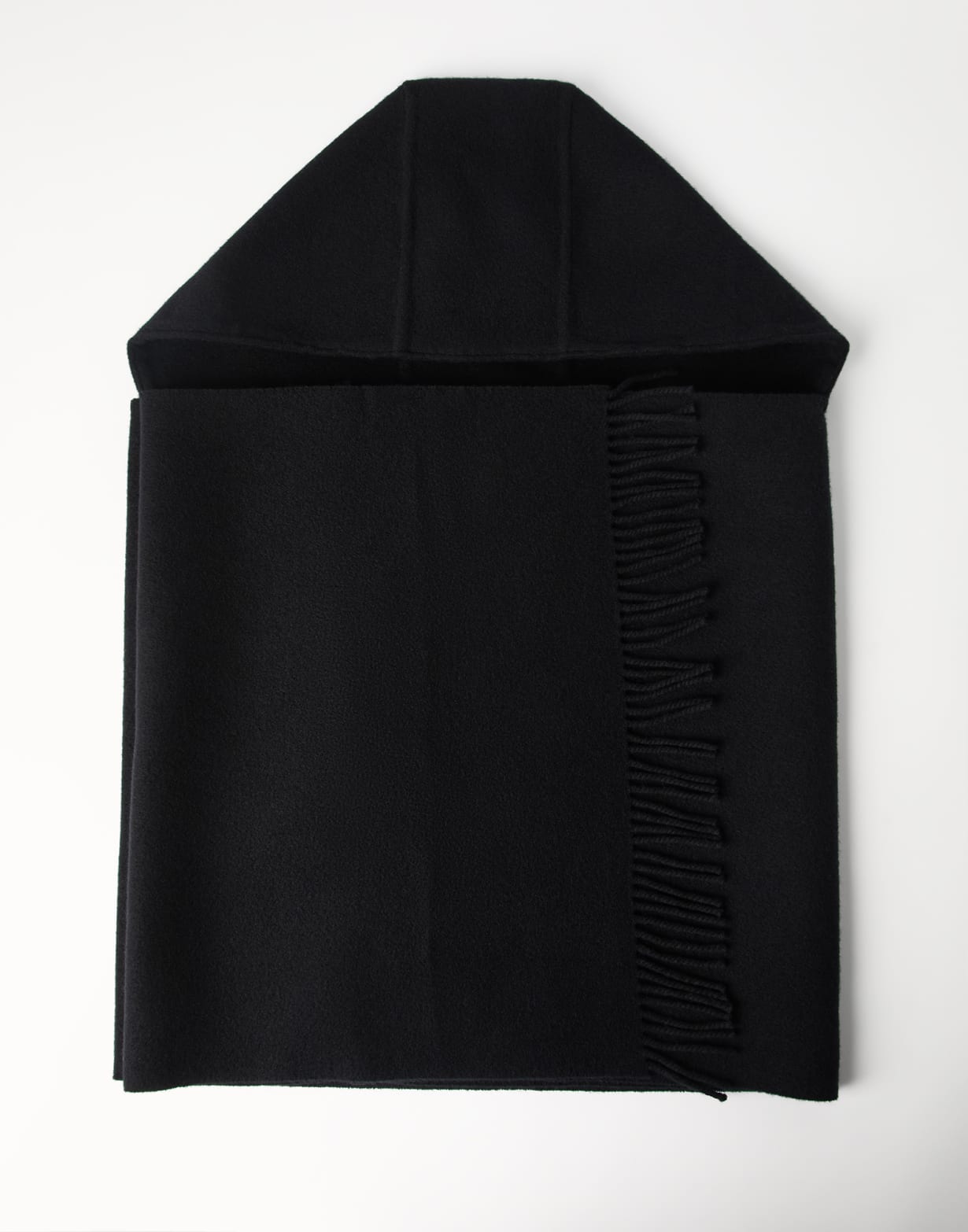 Bufanda de punto con capucha Negro Mujer - Brunello Cucinelli