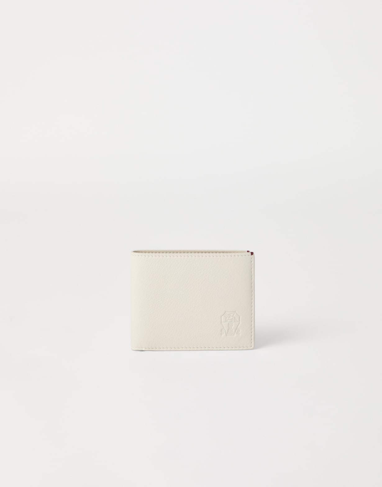 Calfskin wallet Ivory Man - Brunello Cucinelli