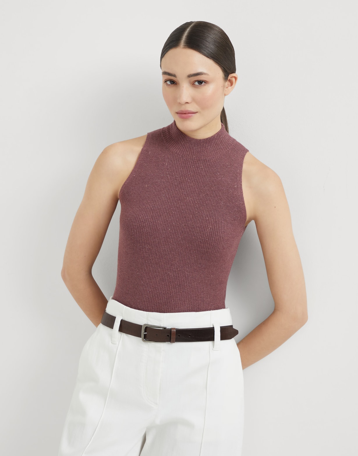 Knit top Mauve Woman - Brunello Cucinelli