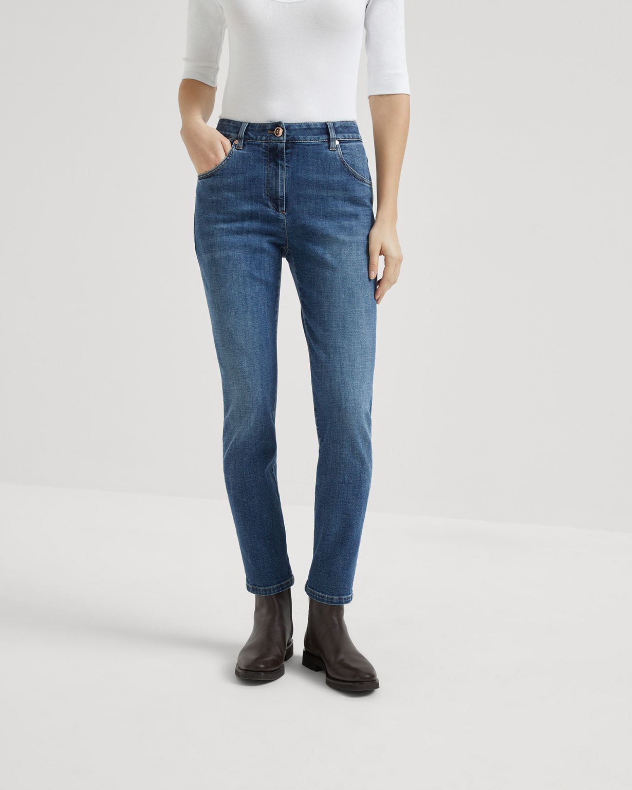 Slim trousers Denim Woman - Brunello Cucinelli
