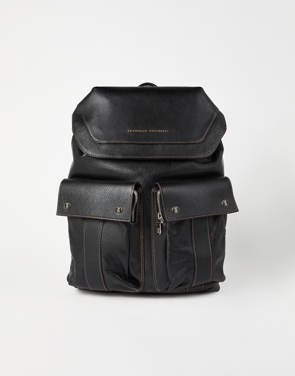Leisure backpack Black Man - Brunello Cucinelli
