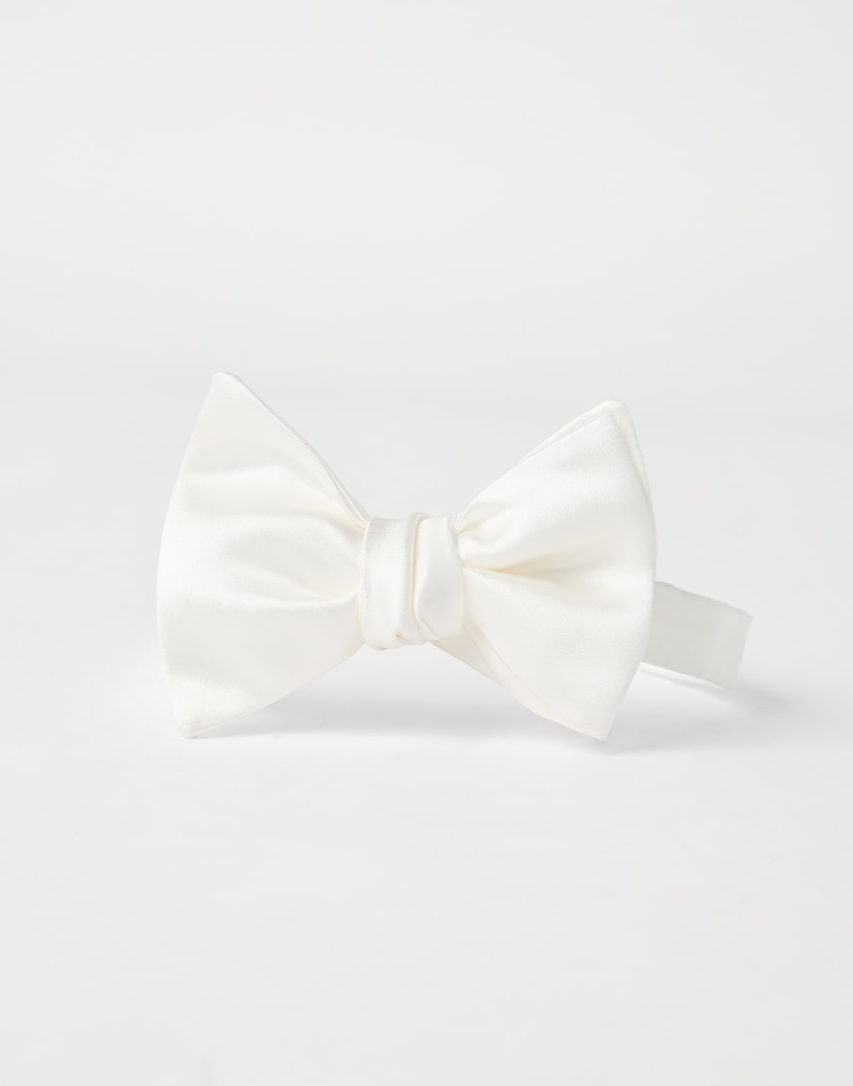 Satin bowtie White Man - Brunello Cucinelli