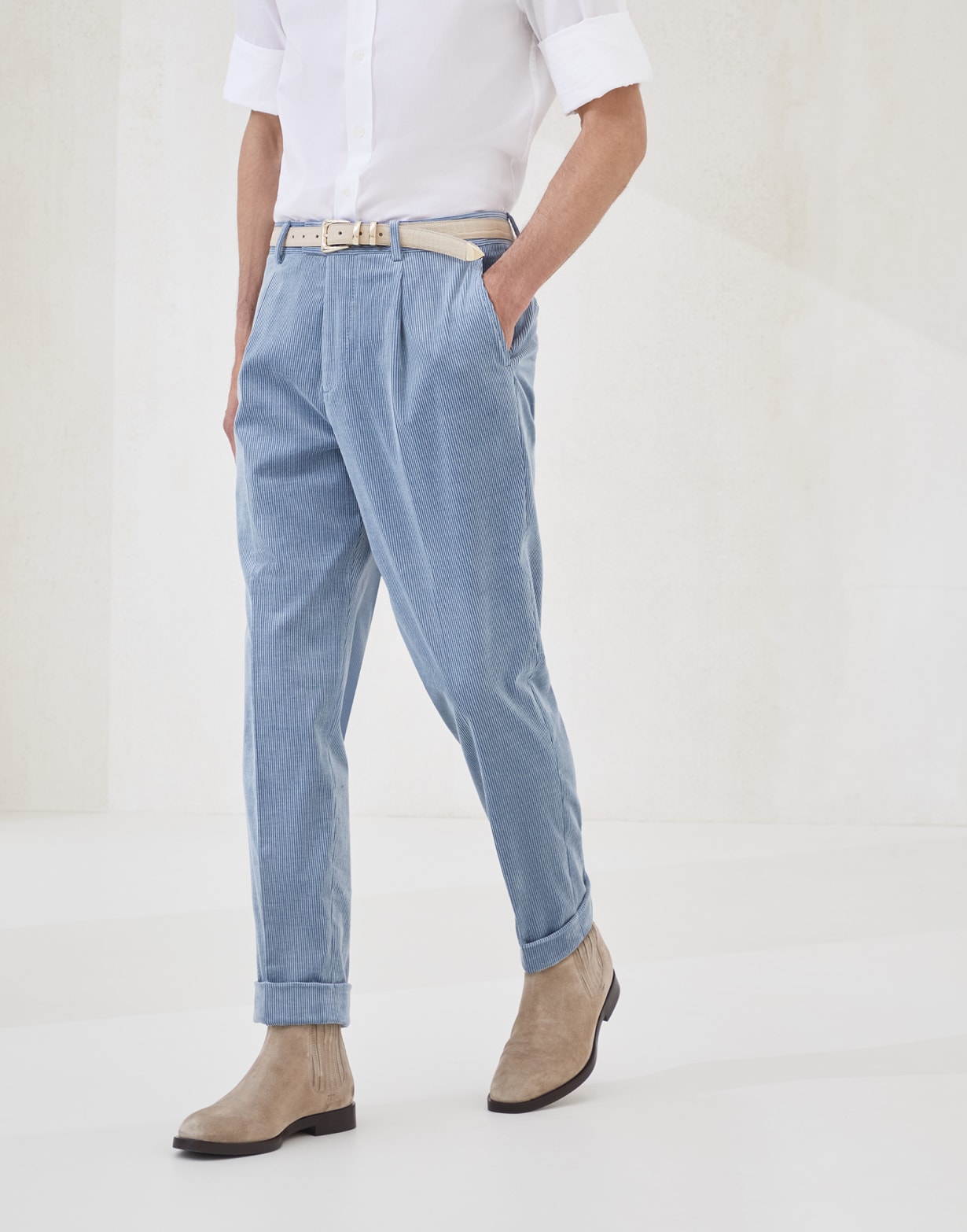Corduroy trousers Denim Man - Brunello Cucinelli