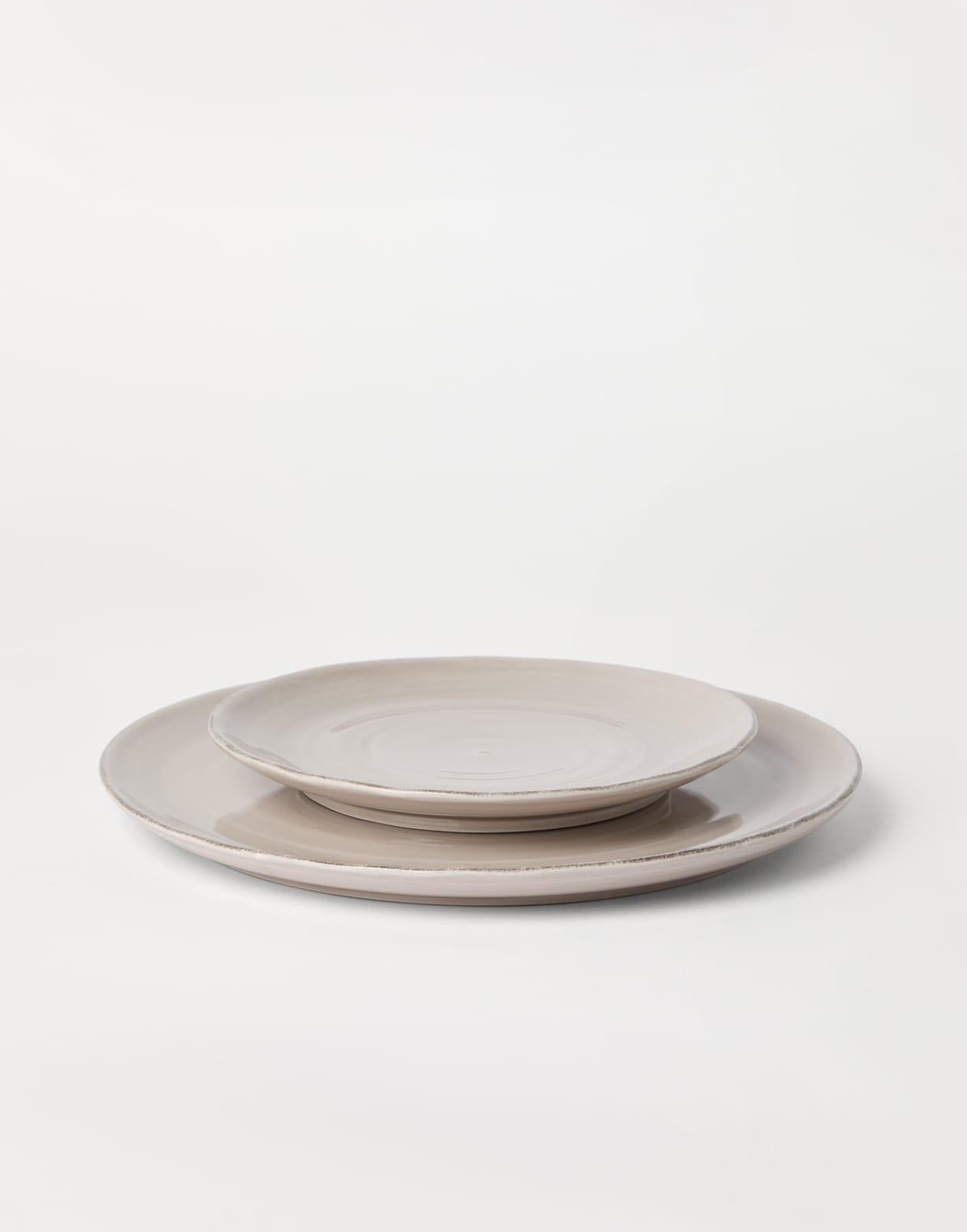 传统陶瓷餐盘 棕色 生活风格 - Brunello Cucinelli