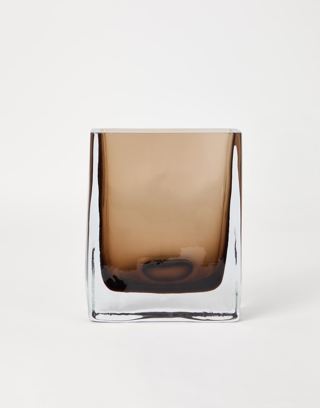 长方形穆拉诺玻璃花瓶 自然色 生活风格 - Brunello Cucinelli