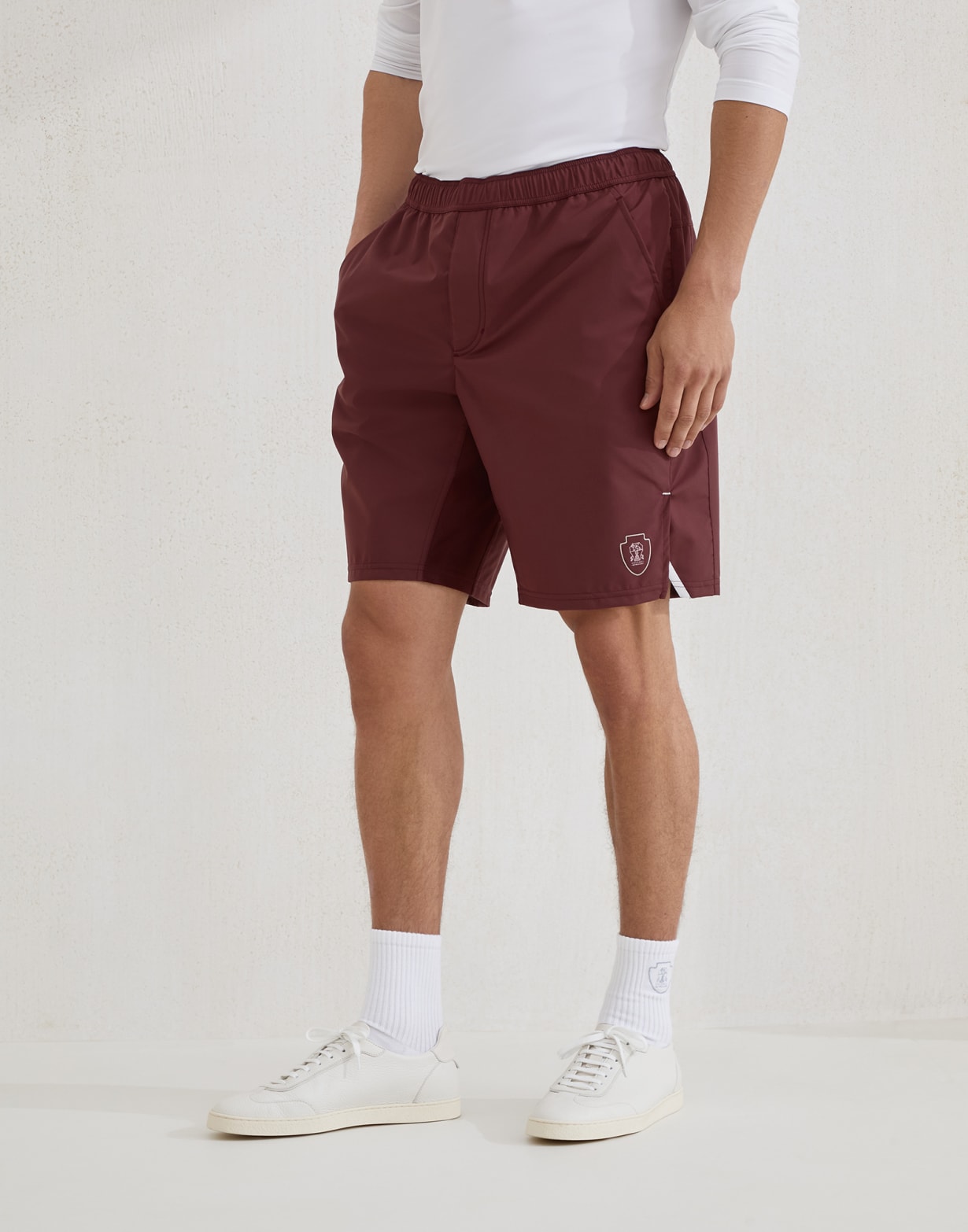 尼龙面料百慕大短裤 苋菜紫 男款 - Brunello Cucinelli