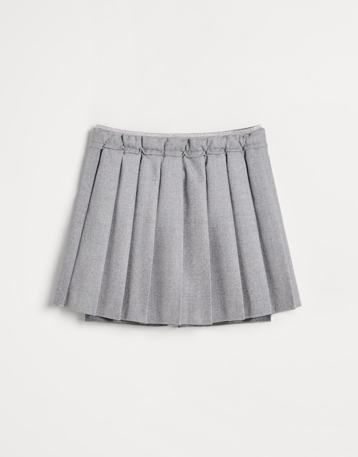 Jupe plissée Gris Clair Fille - Brunello Cucinelli