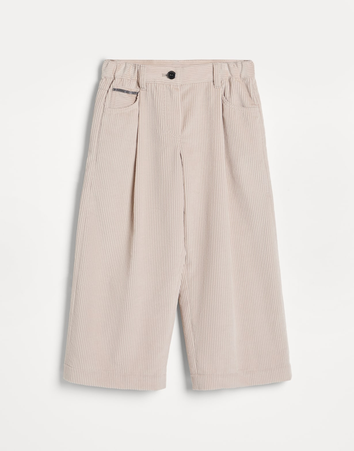 Five-pocket trousers Beige Silk Girls - Brunello Cucinelli