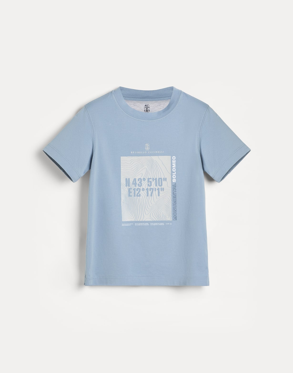 T-Shirt aus Jersey Himmelblau Jungen - Brunello Cucinelli