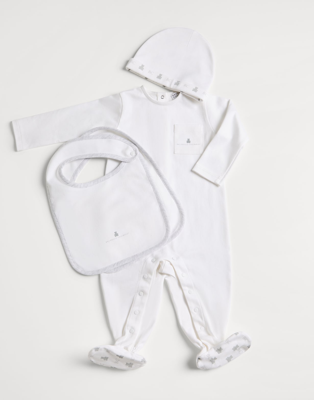 Baby set Light Grey Baby - Brunello Cucinelli