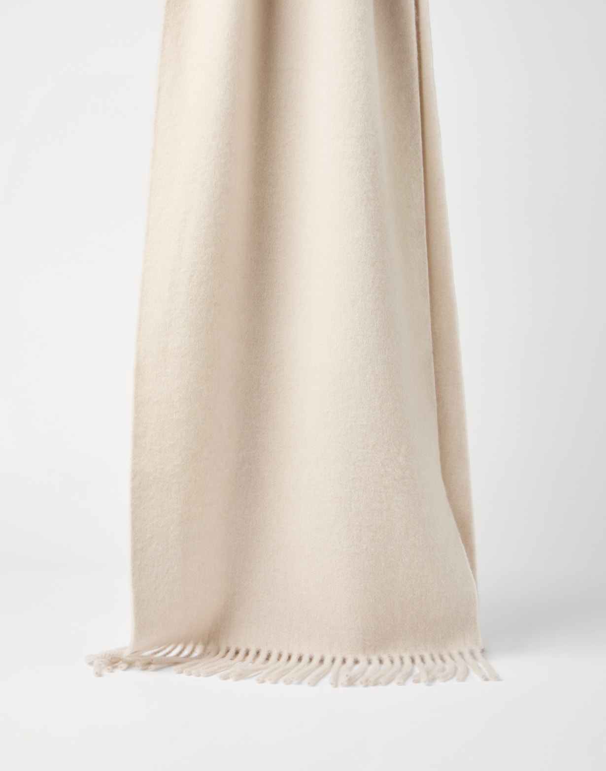 羊绒围巾 浅米色 女款 - Brunello Cucinelli