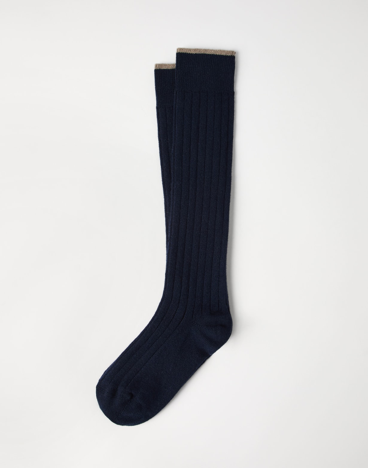 Cashmere knit socks Navy Blue Man - Brunello Cucinelli