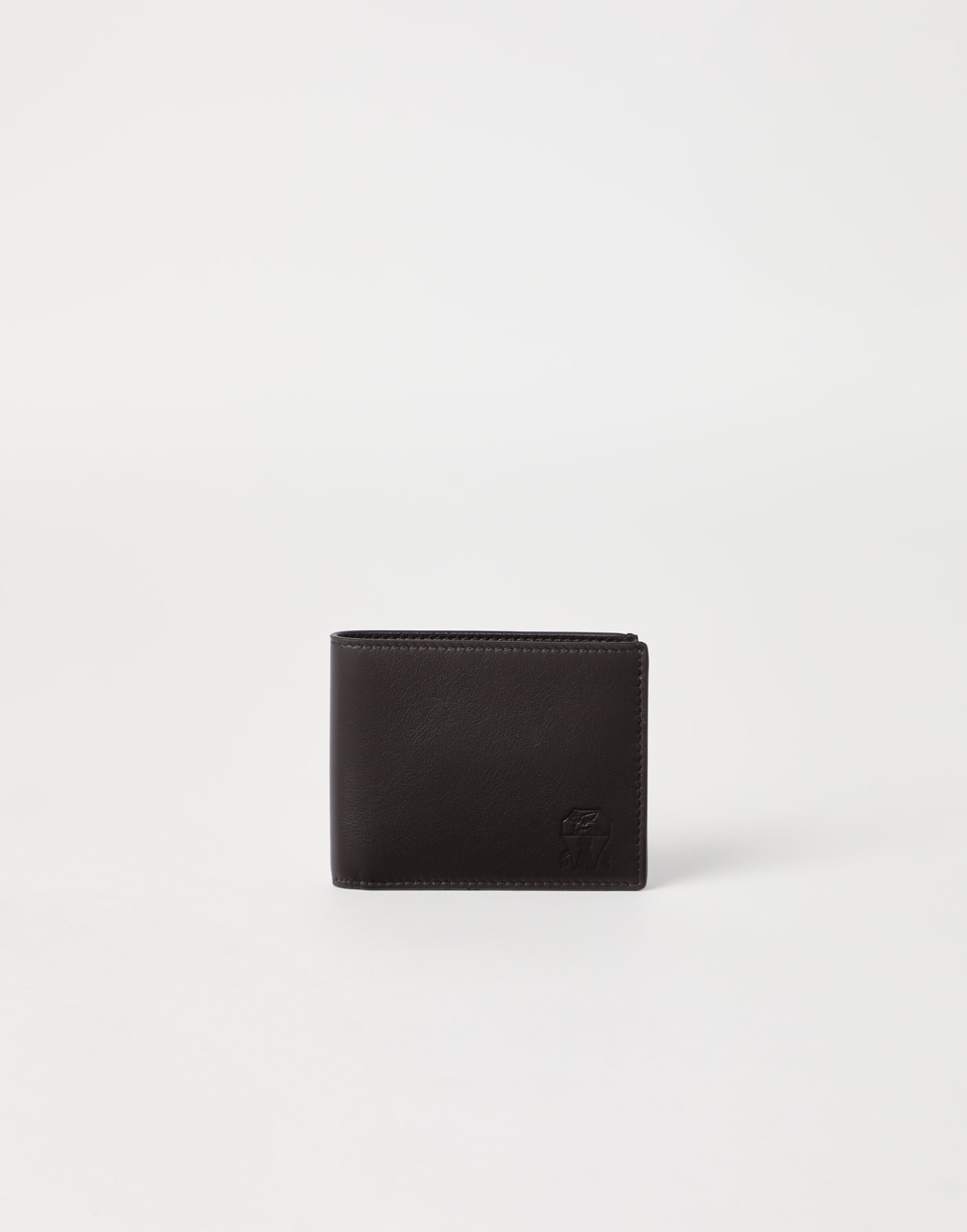 Calfskin wallet Rust Brown Man - Brunello Cucinelli