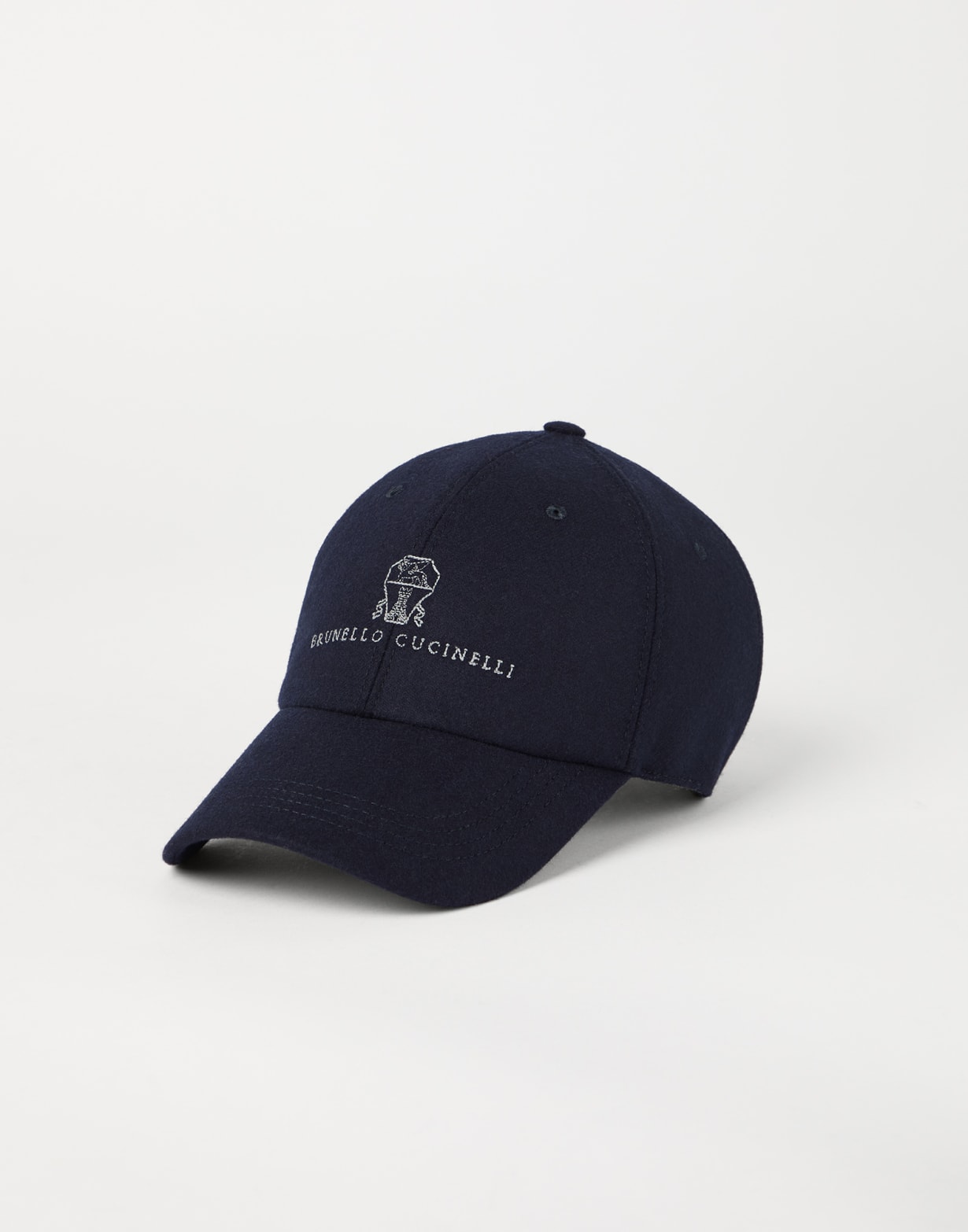 Gorra de béisbol con bordado Azul Aviación Hombre - Brunello Cucinelli