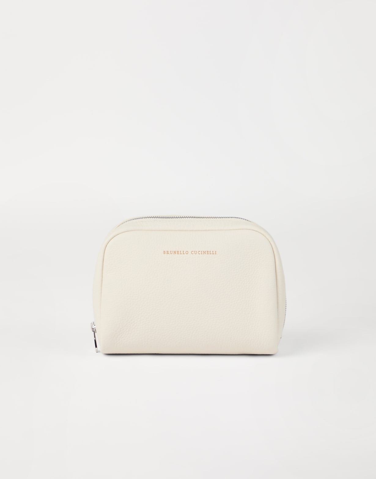 Calfskin beauty case Ivory Man - Brunello Cucinelli