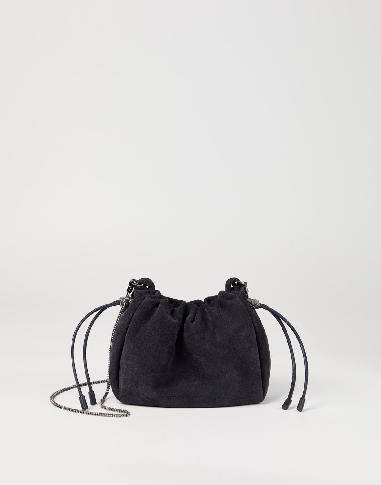 Suede mini Mellow Bucket bag Night Woman - Brunello Cucinelli