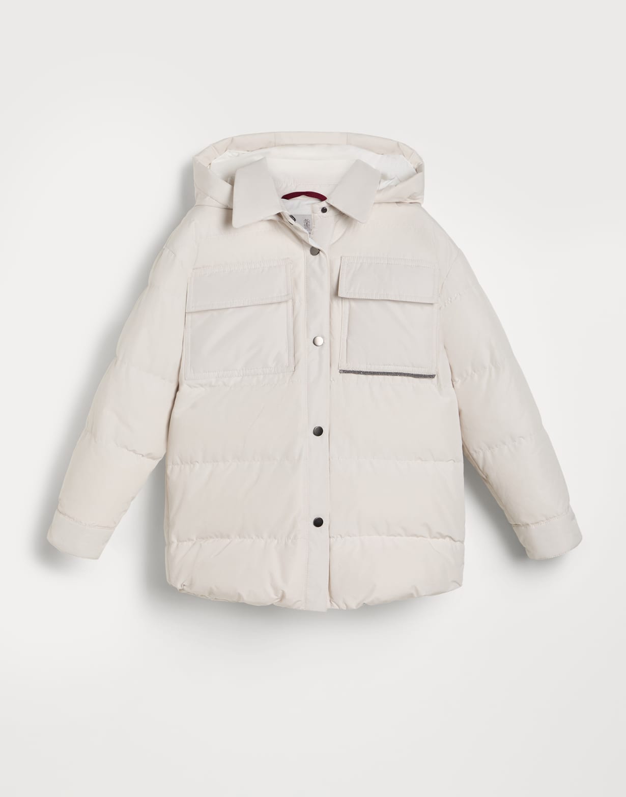 塔夫绸面料羽绒服 巴拿马色 女童 - Brunello Cucinelli