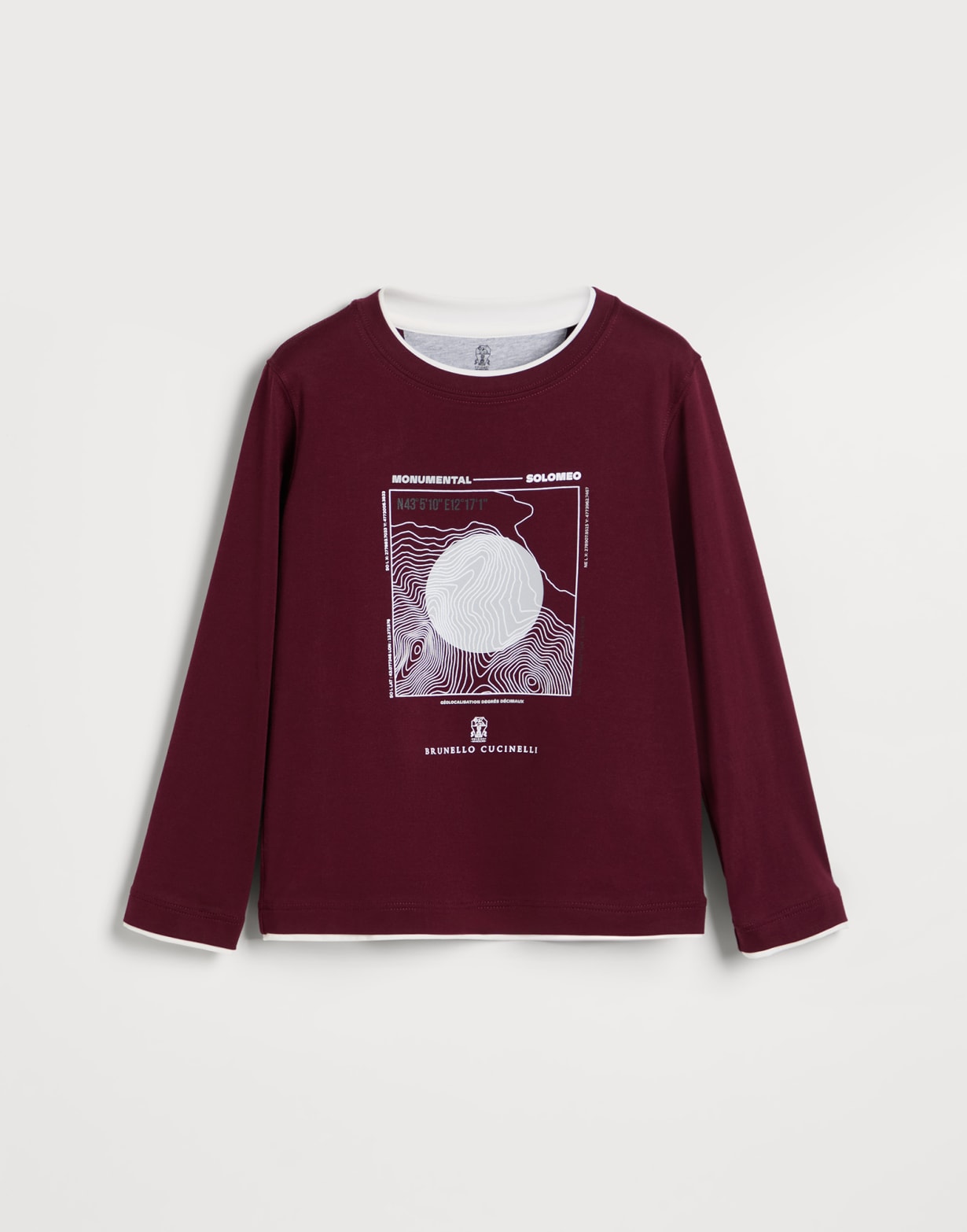 长袖T恤 红色 男童 - Brunello Cucinelli