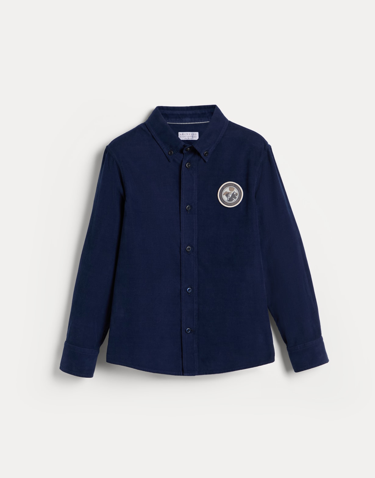 Corduroy shirt Blue Boys - Brunello Cucinelli