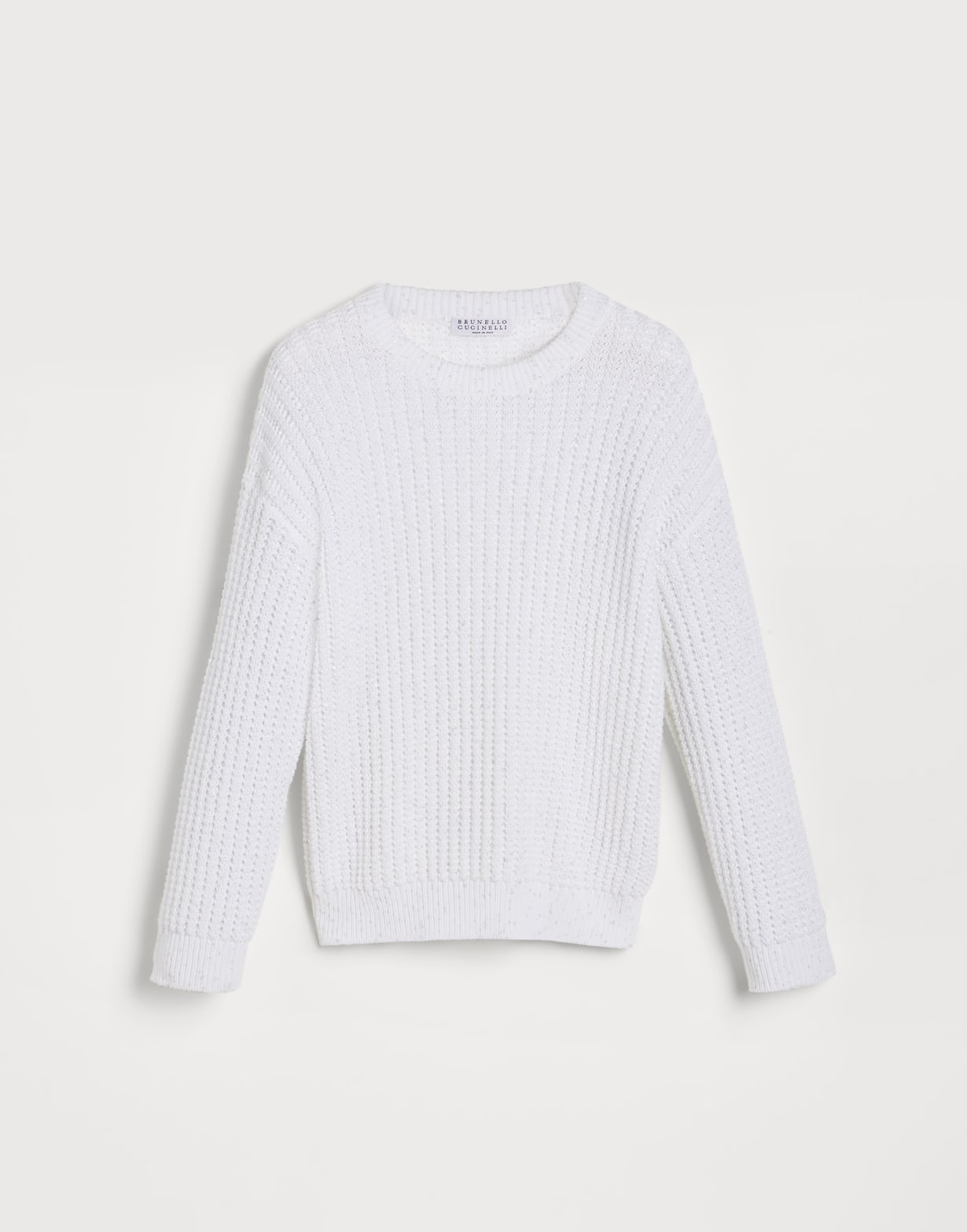 Cotton sweater White Girls - Brunello Cucinelli