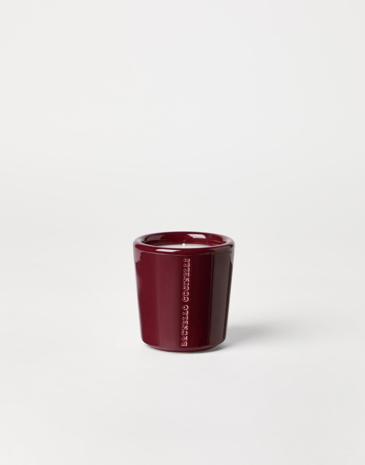 Candle in craquelée vessel Bordeaux Lifestyle - Brunello Cucinelli