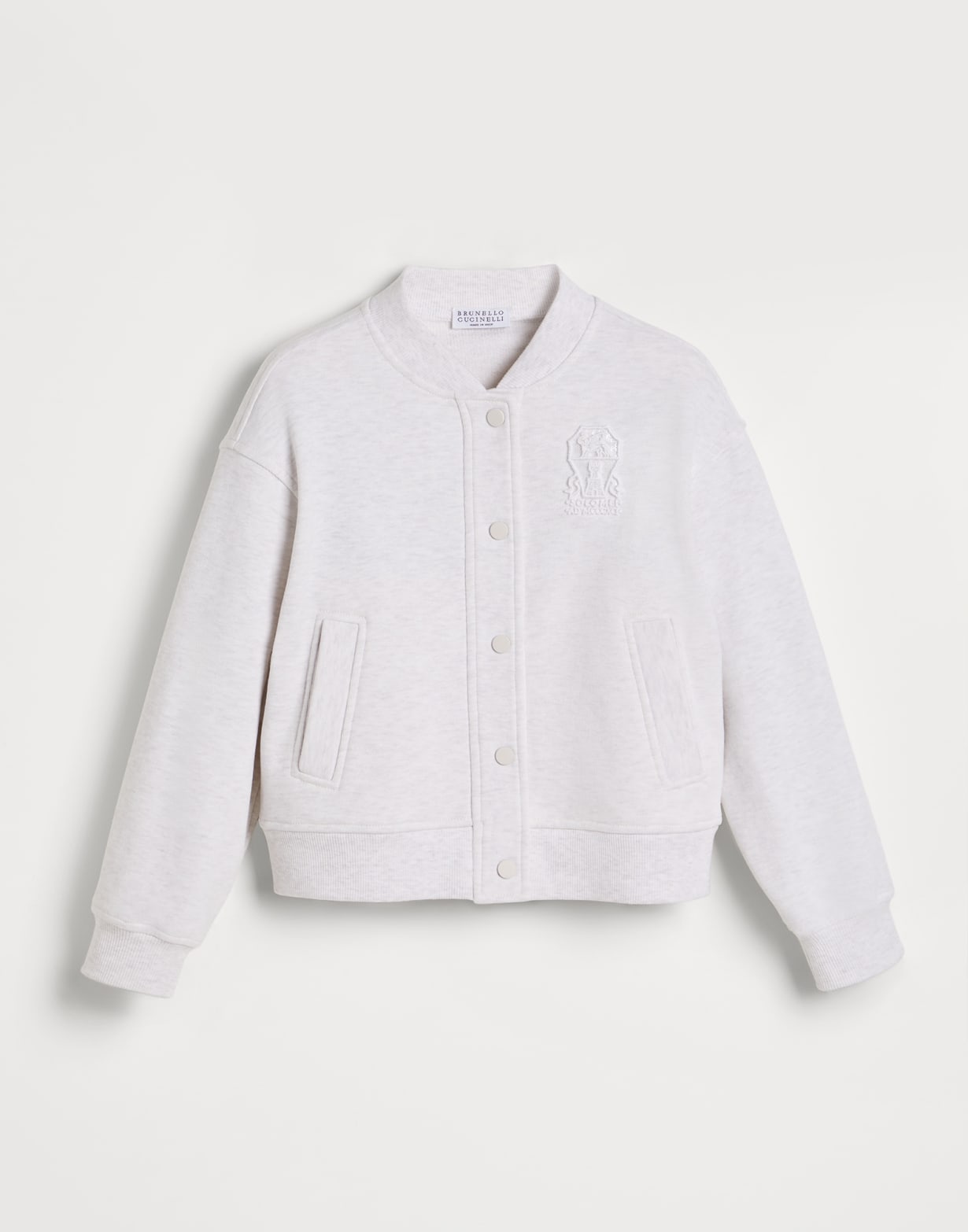 ボンバースタイルスウェットシャツ グレー ガールズ - Brunello Cucinelli