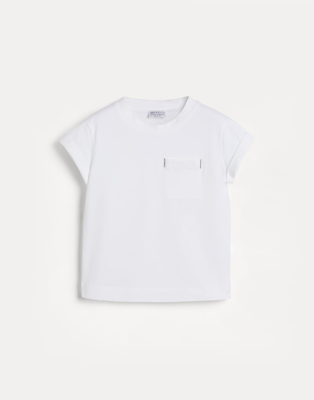 Jersey T-shirt White Girls - Brunello Cucinelli