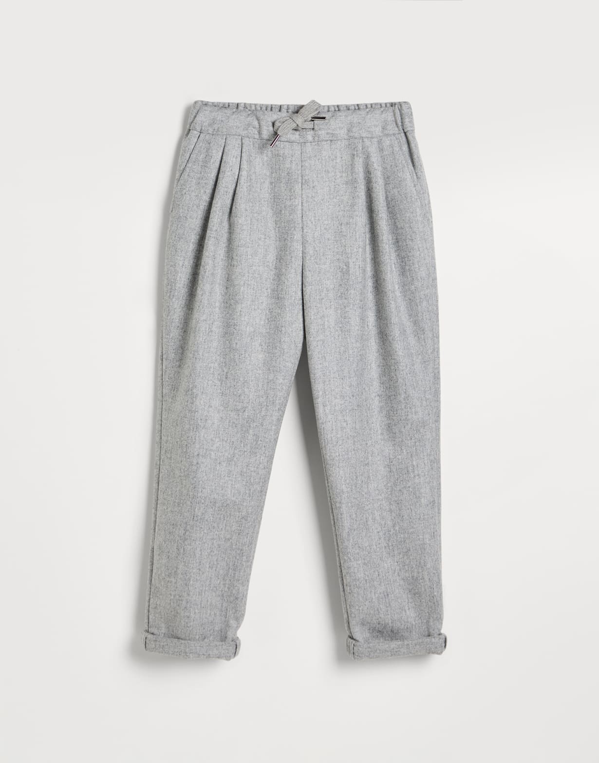 Double pleated trousers Grey Boys - Brunello Cucinelli