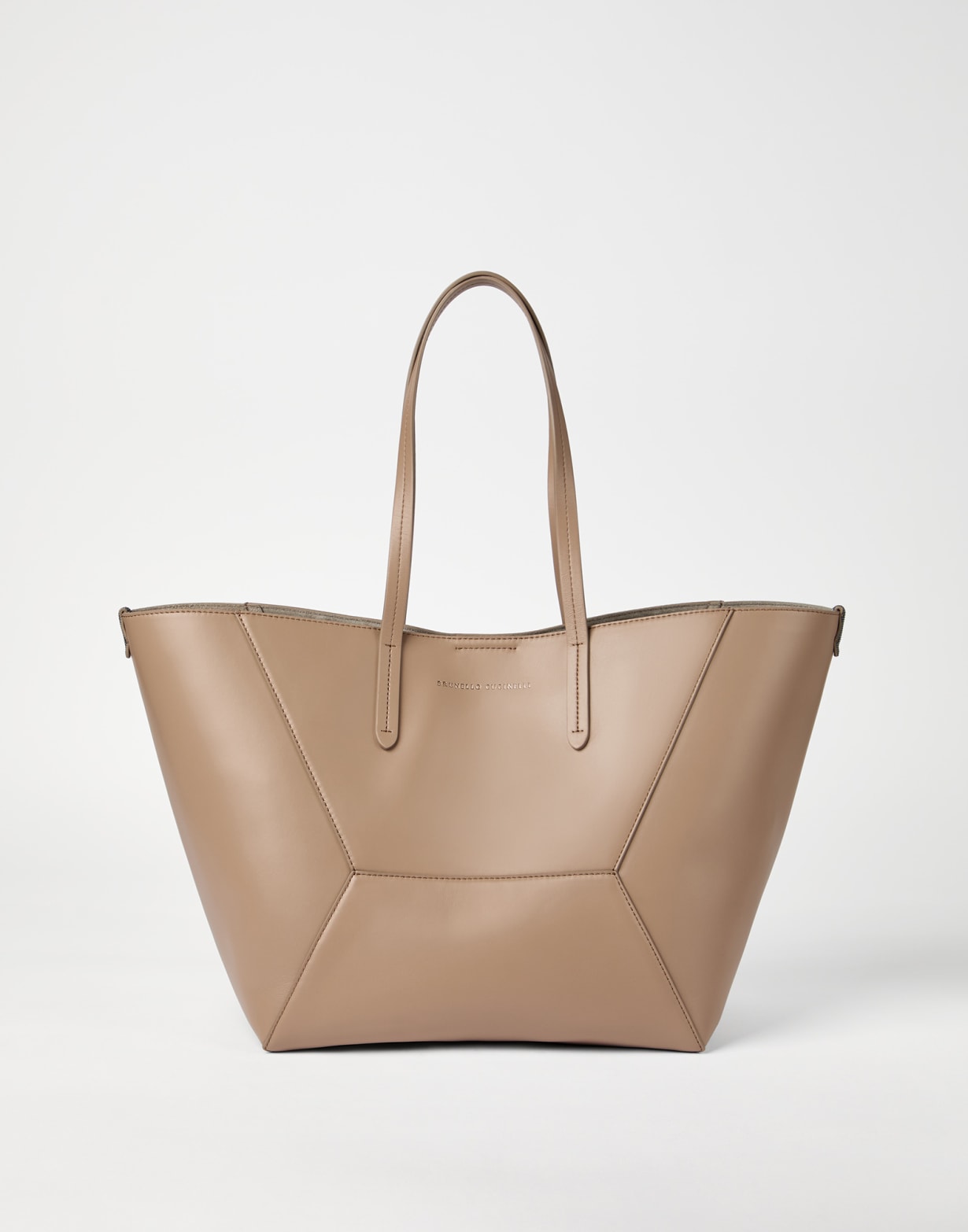 Сумка BC Duo из телячьей кожи Ореховый Женщина - Brunello Cucinelli