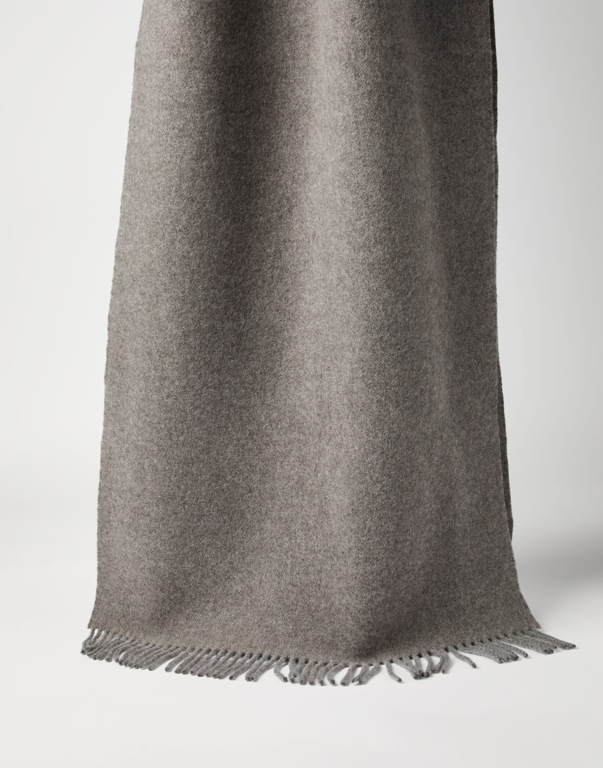 Knit scarf with hood Grey Woman - Brunello Cucinelli
