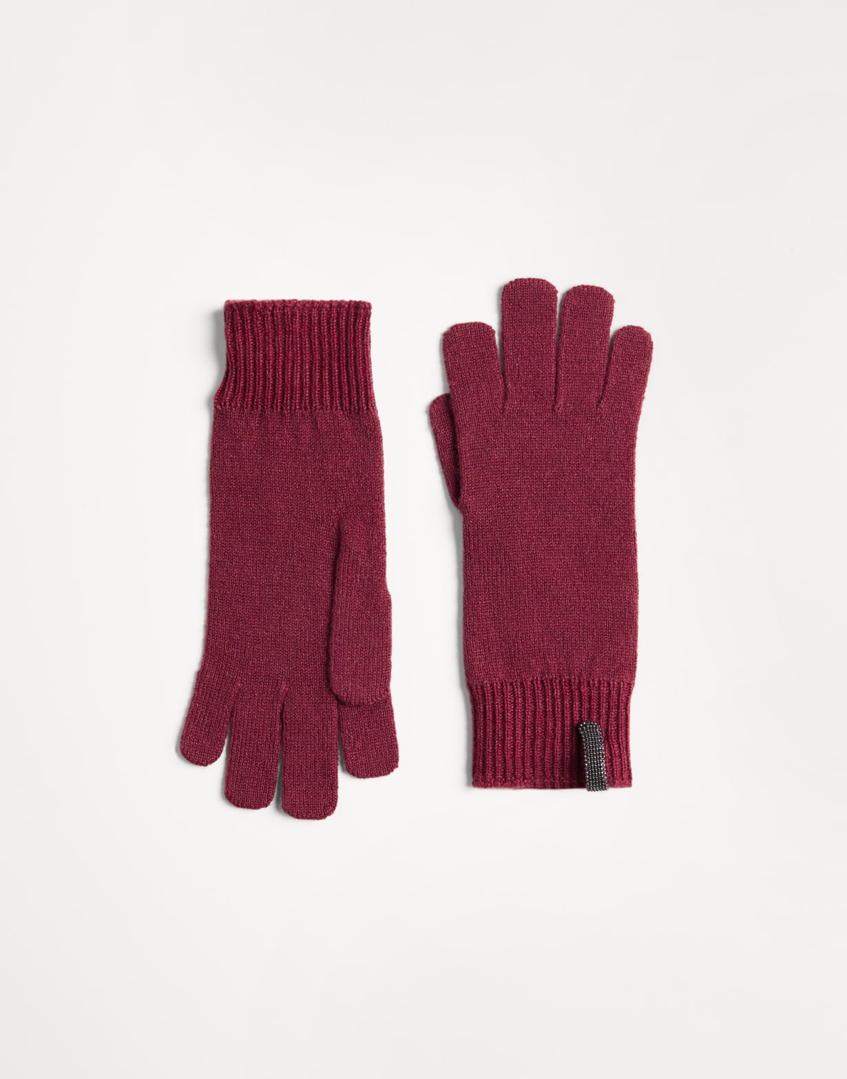编织手套 红色 女童 - Brunello Cucinelli