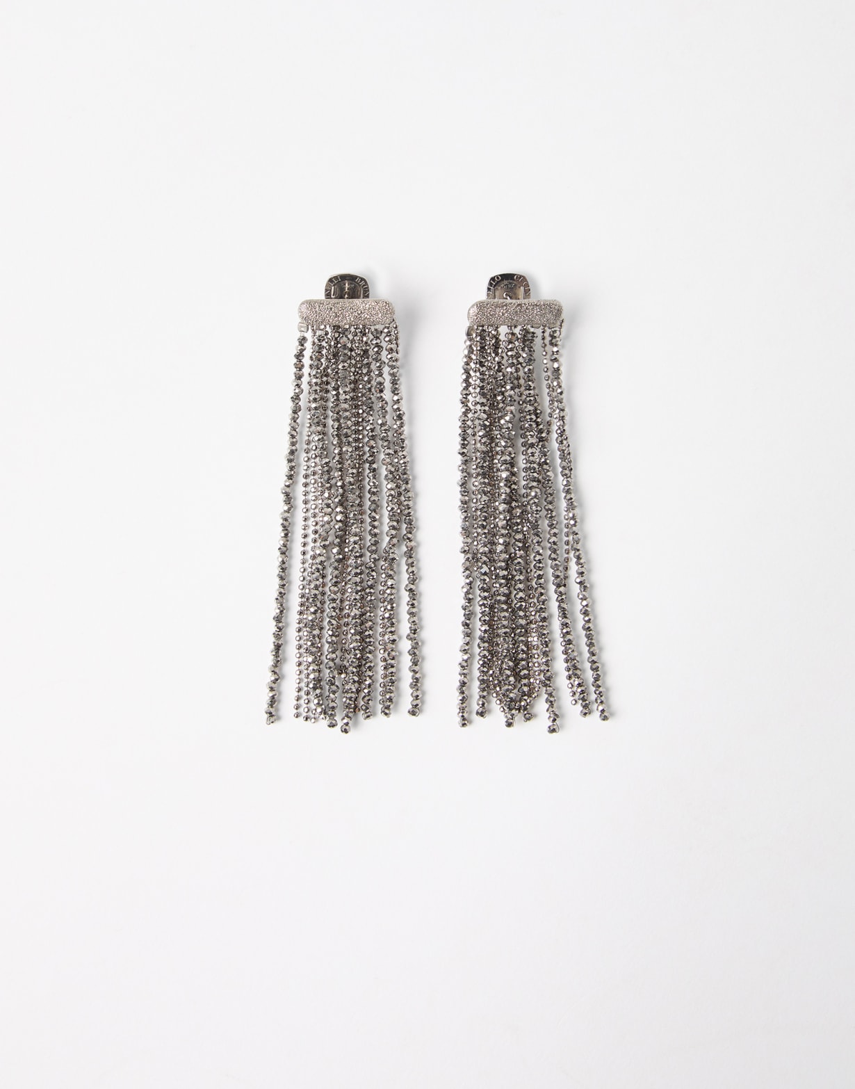Pendientes de cristal y Plata Plata Mujer - Brunello Cucinelli