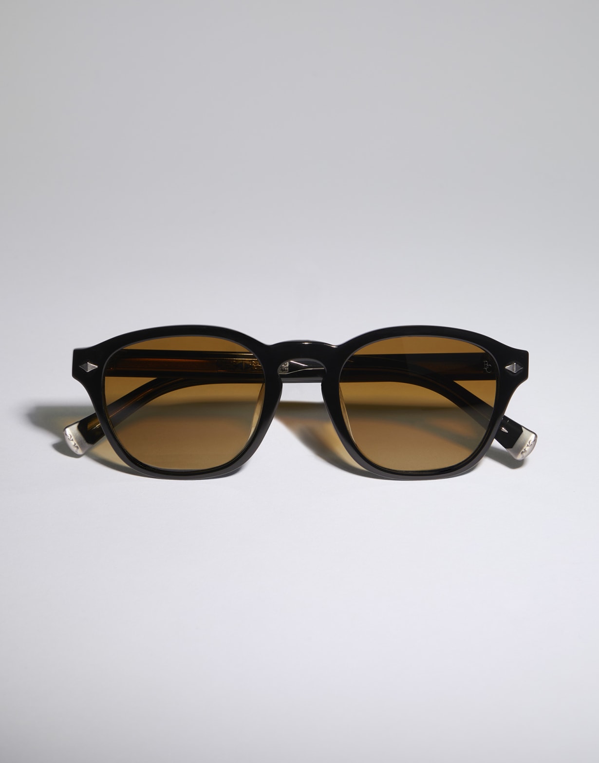 Lunettes de soleil rondes en acétate Noir Lunettes - Brunello Cucinelli