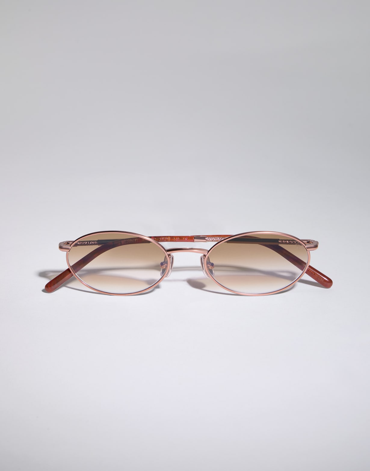 钛材太阳眼镜 玫瑰金色 眼镜 - Brunello Cucinelli