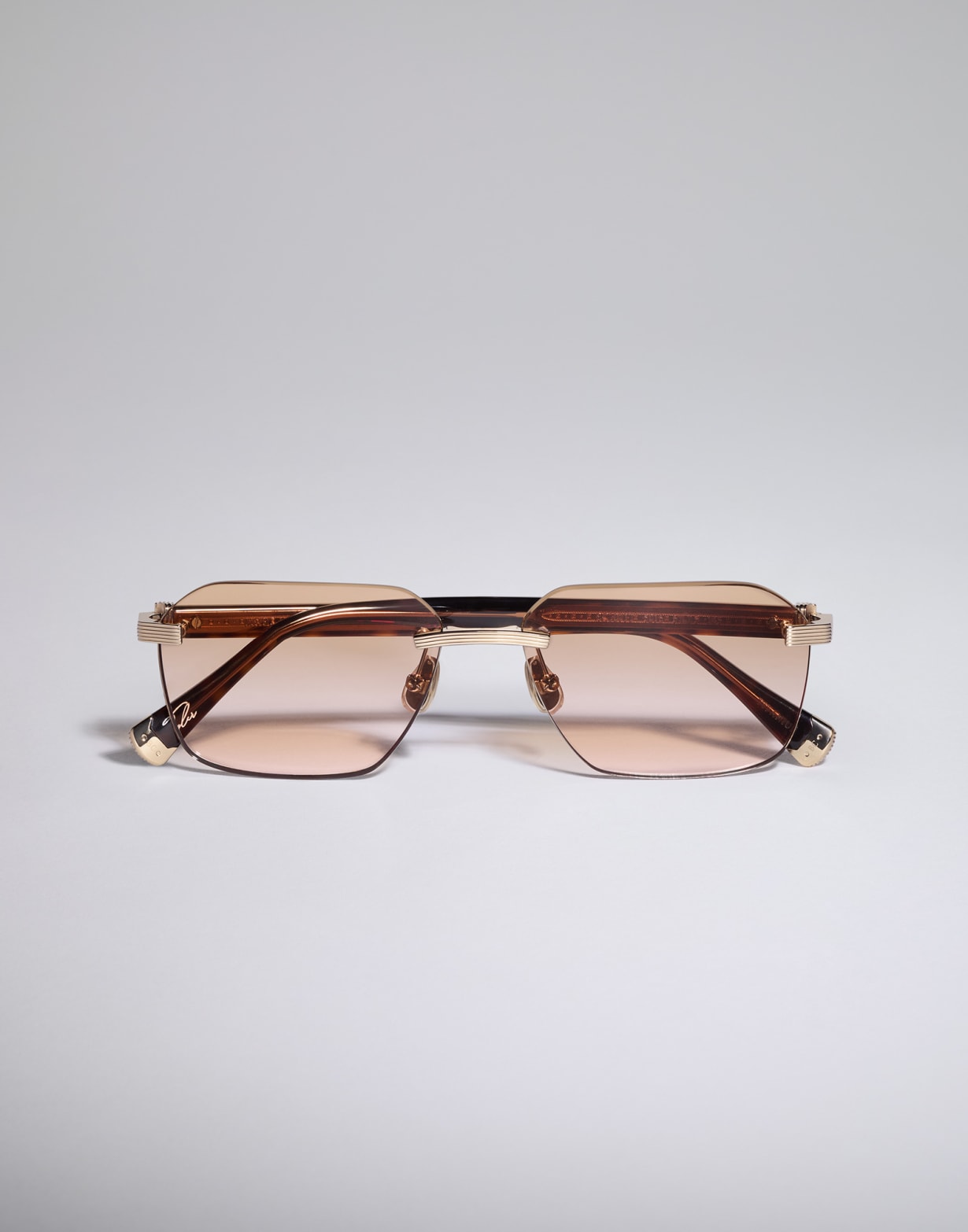 Lunettes Tyler en titane plaqué or 18 ct Or Lunettes - Brunello Cucinelli