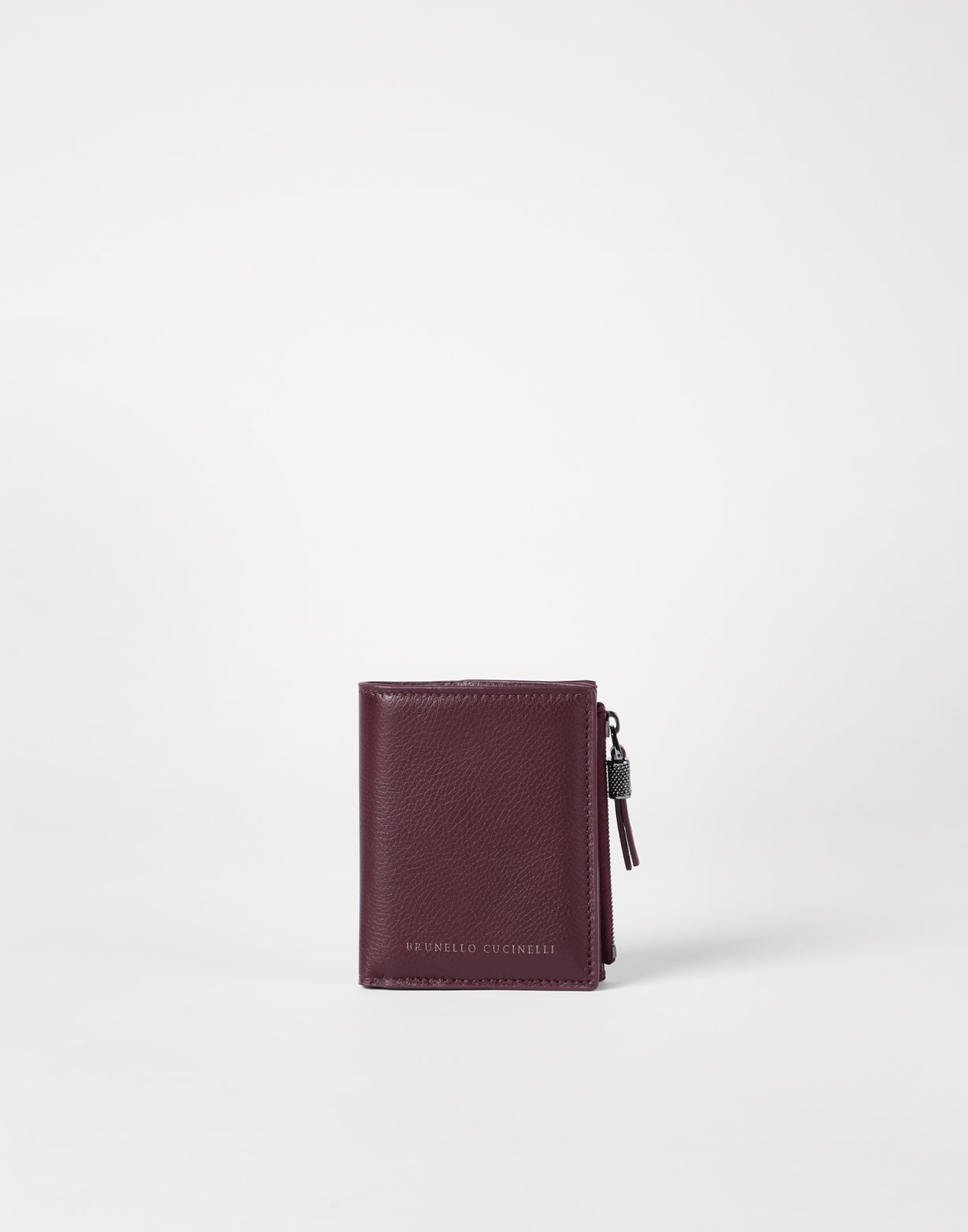 Small wallet with monili Amaranth Woman - Brunello Cucinelli